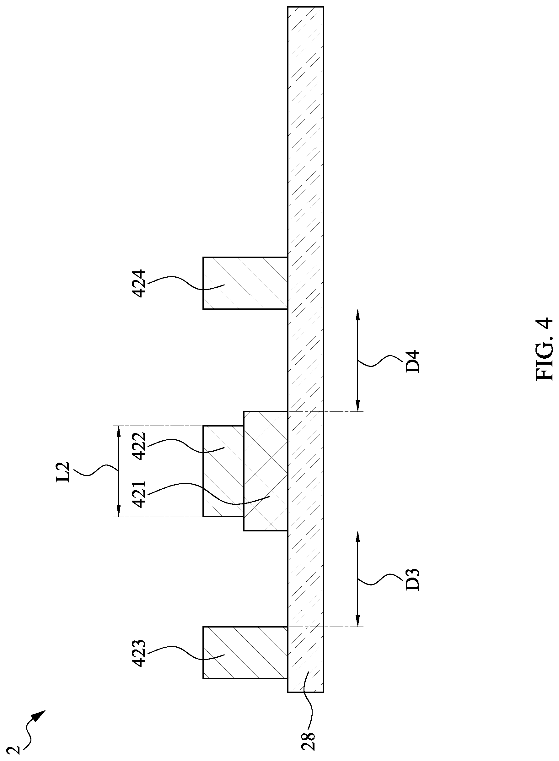 Patent US12620802 Figure 4 – Semiconductor device structure and method of manufacturing the same