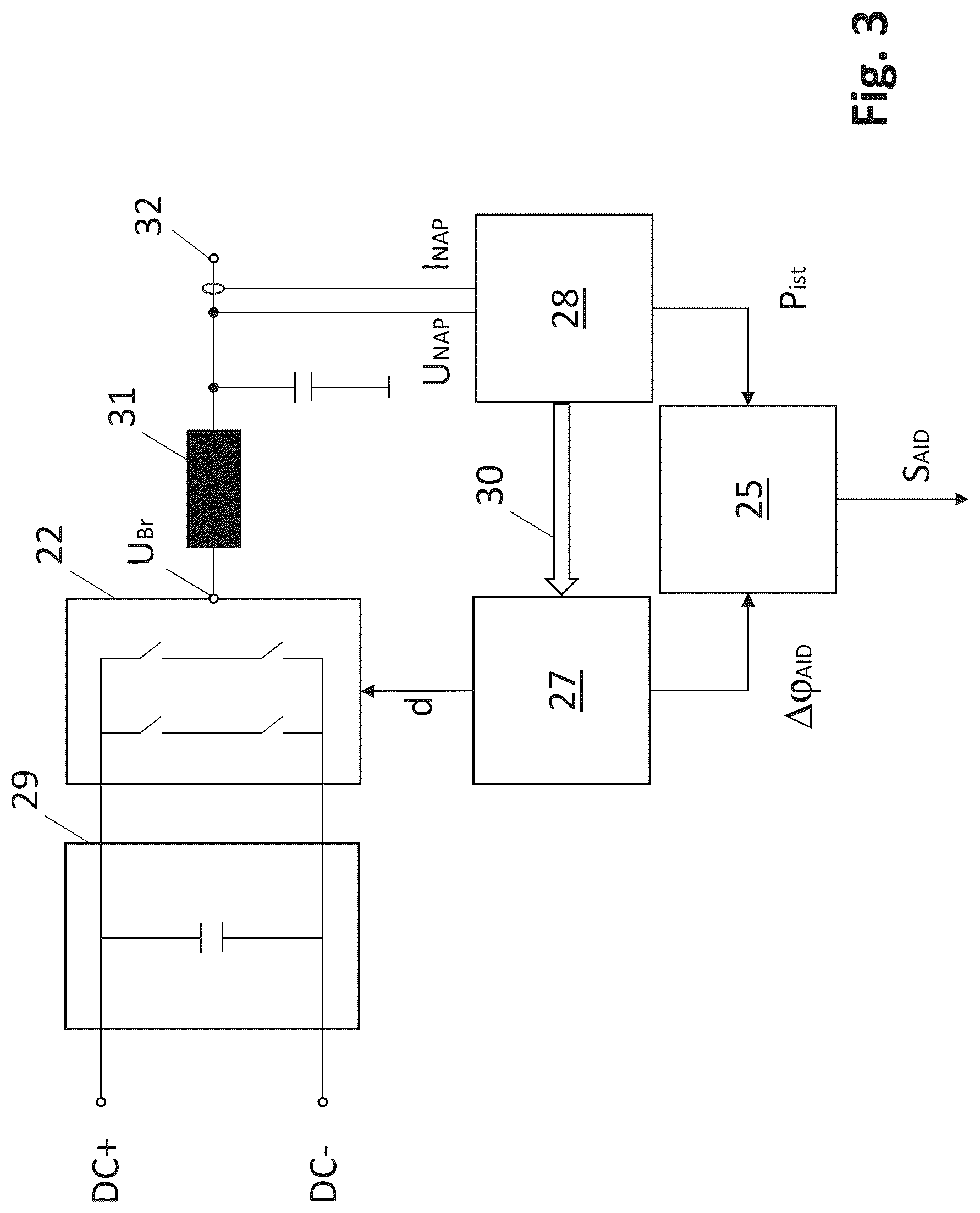 Patent US12620812 Figure 3 – Island network detection by voltage source inverters, and inverter