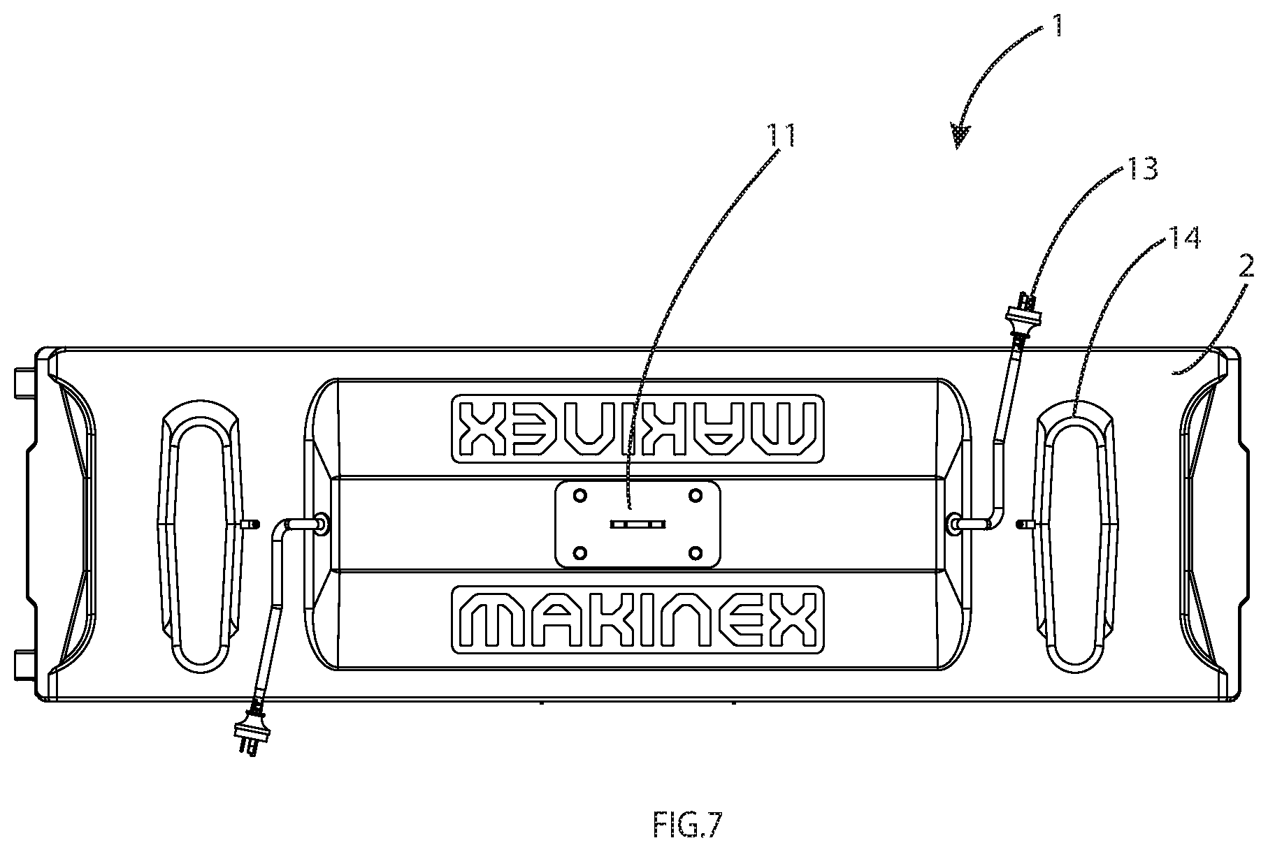 Patent US12620822 Figure 7 – Mobile power tool battery charging pod with lockable compartments