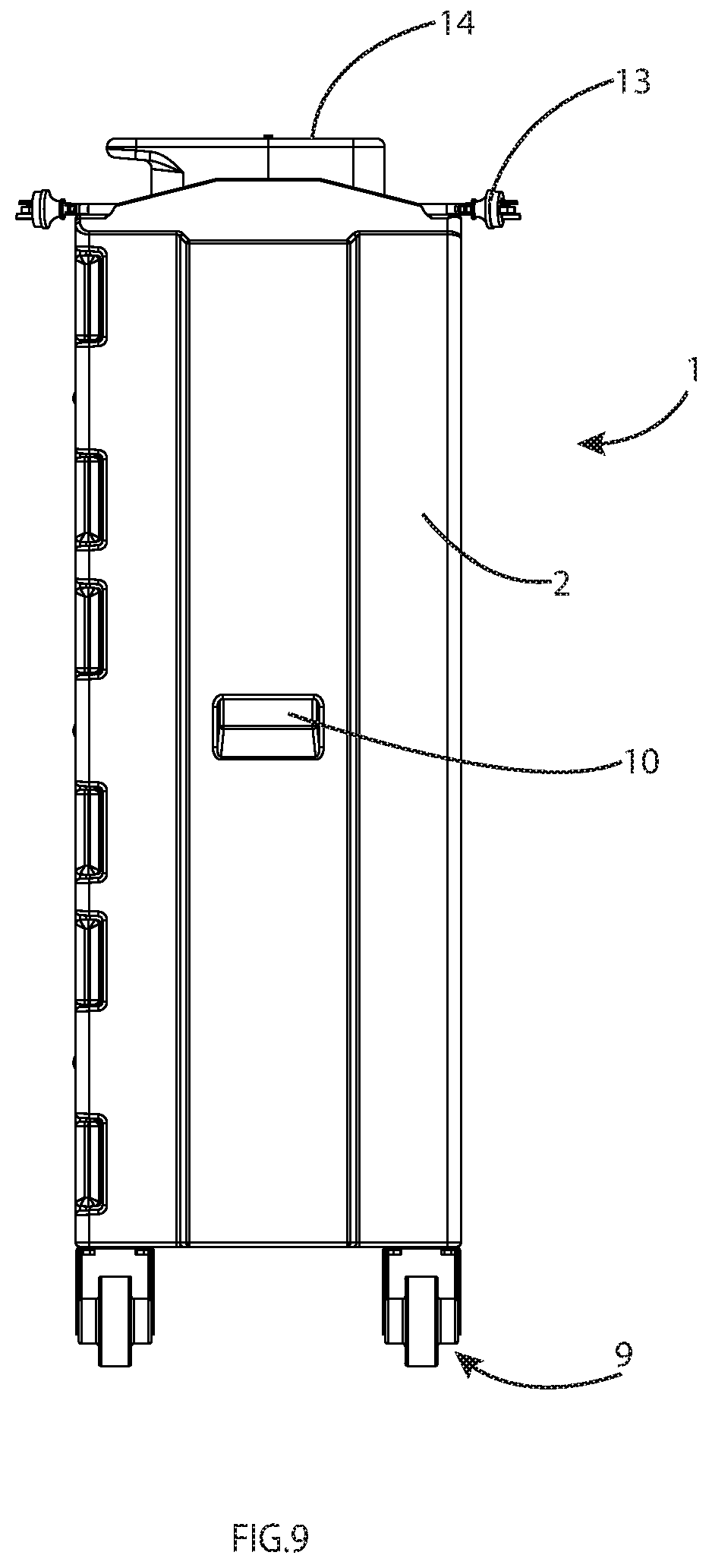 Patent US12620822 Figure 9 – Mobile power tool battery charging pod with lockable compartments
