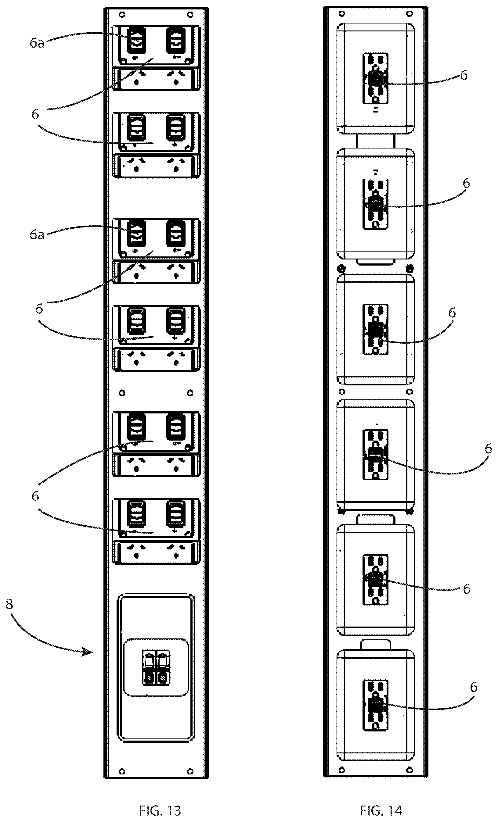 Patent US12620822 Figure 13 – Mobile power tool battery charging pod with lockable compartments