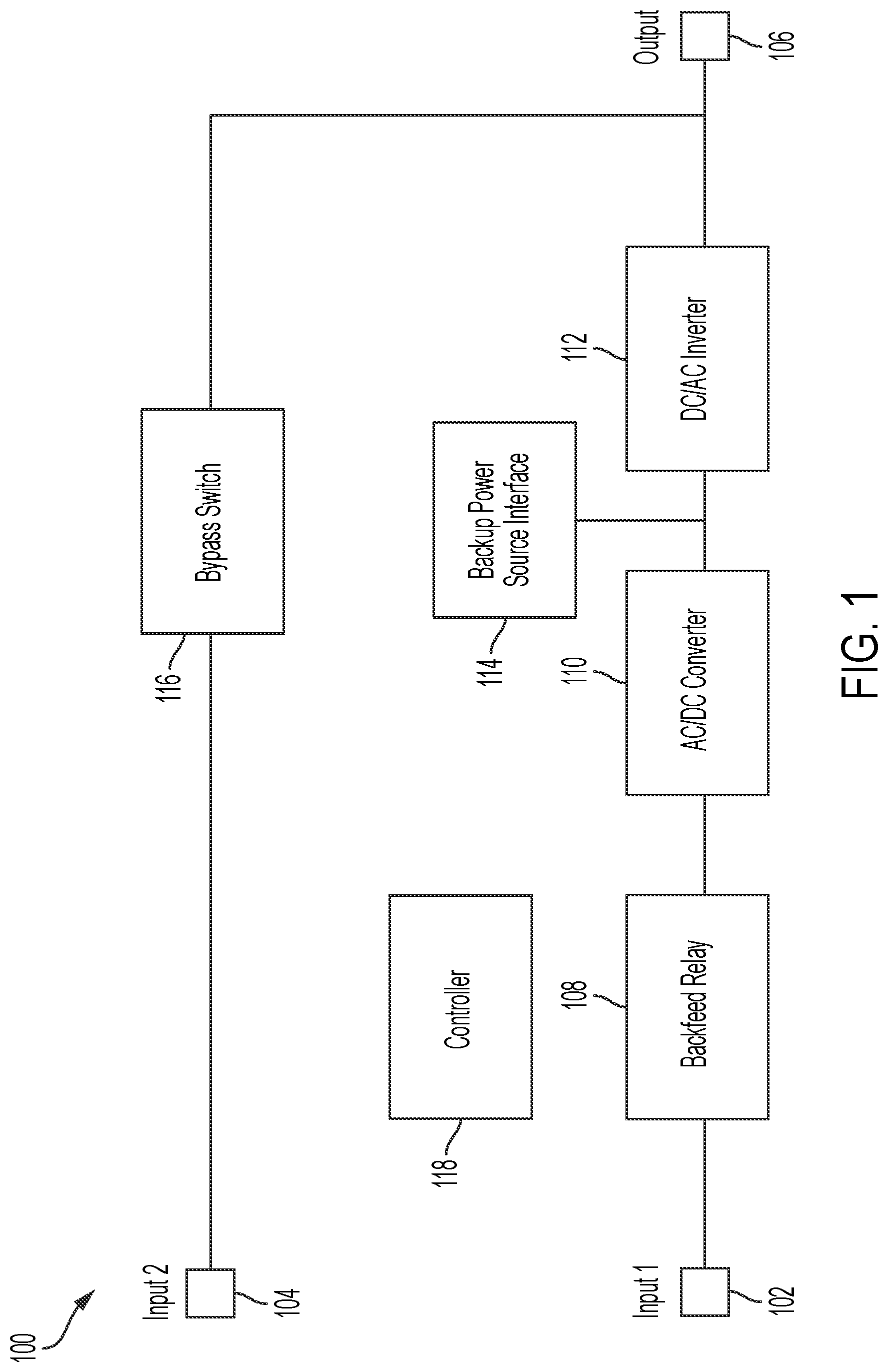 Patent US12620830 Figure 1 – Backfeed protection circuit