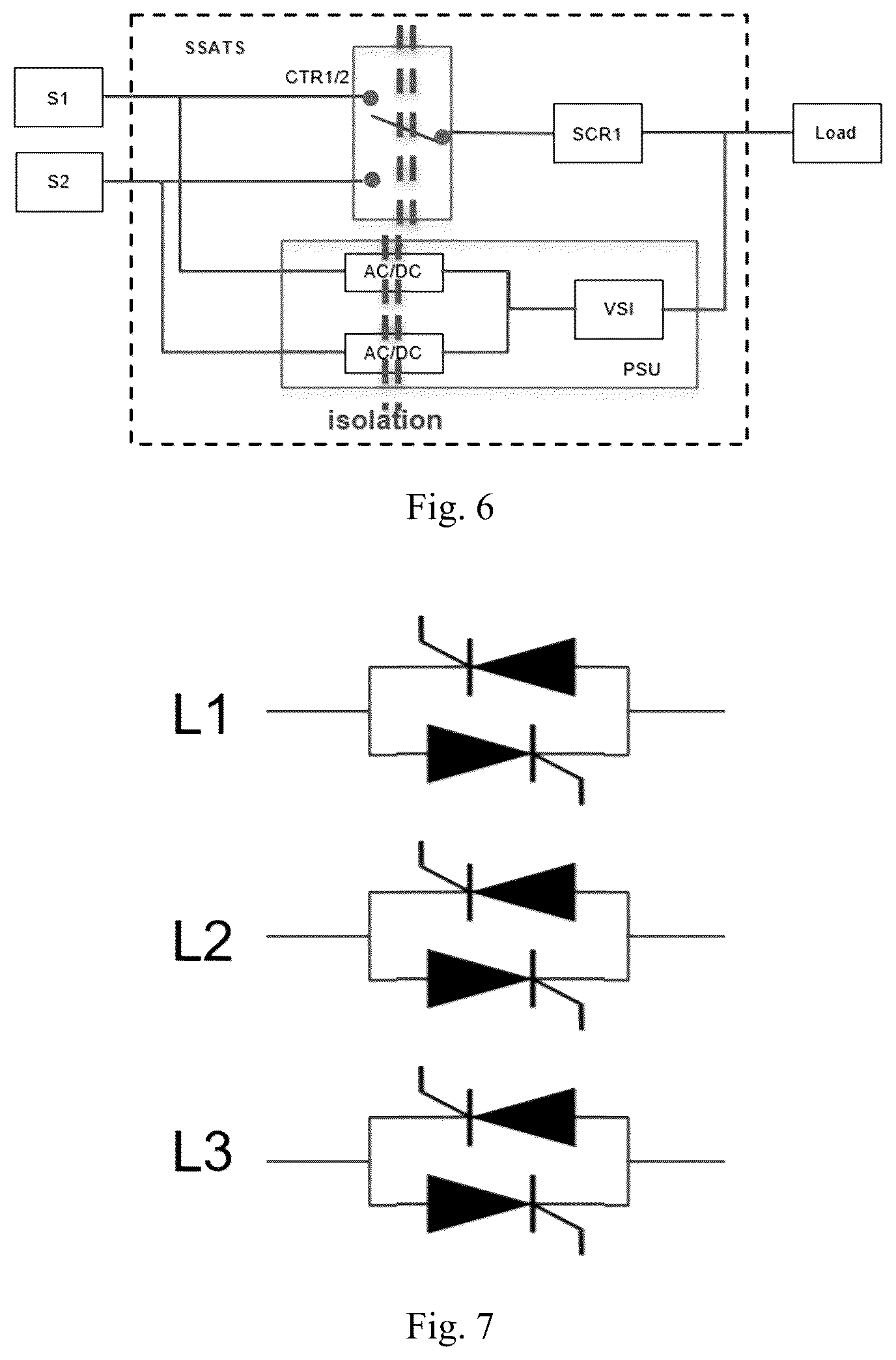 Patent US12620831 Figure 3 – Dual power supply transfer switch based on solid-state switch