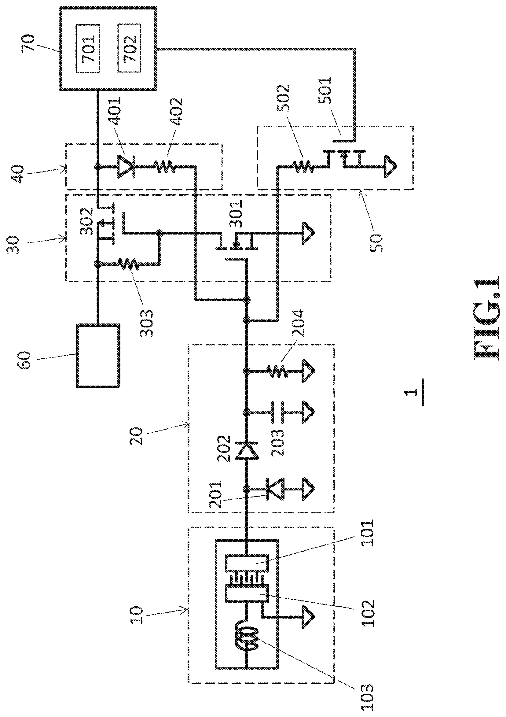 Patent US12620833 Figure 1 – Monitoring device
