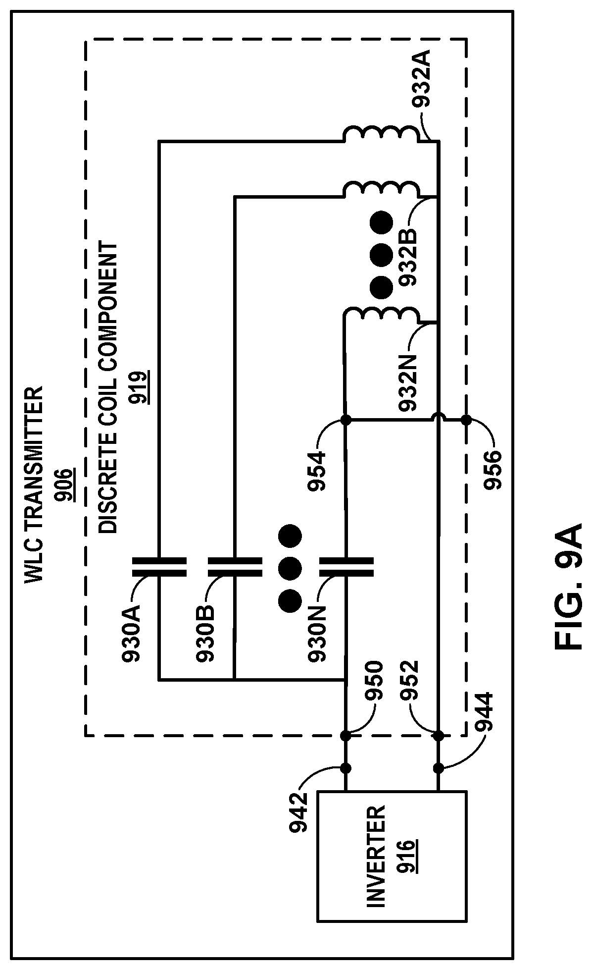 Patent US12620834 Figure 10 – Wireless charging with split resonant capacitors
