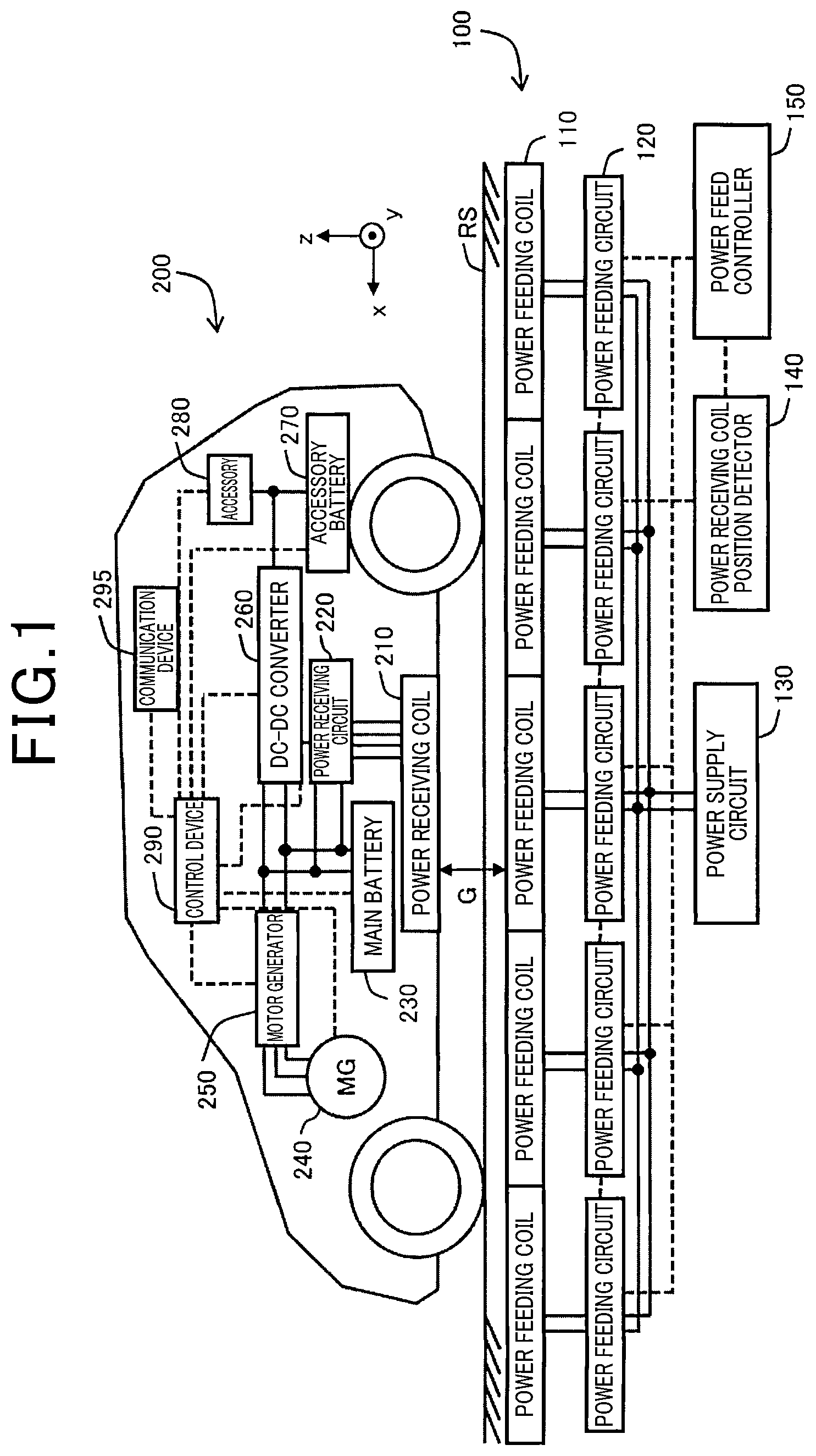 Patent US12620838 — Contactless power feeding apparatus and contactless power feeding system — Figure 1