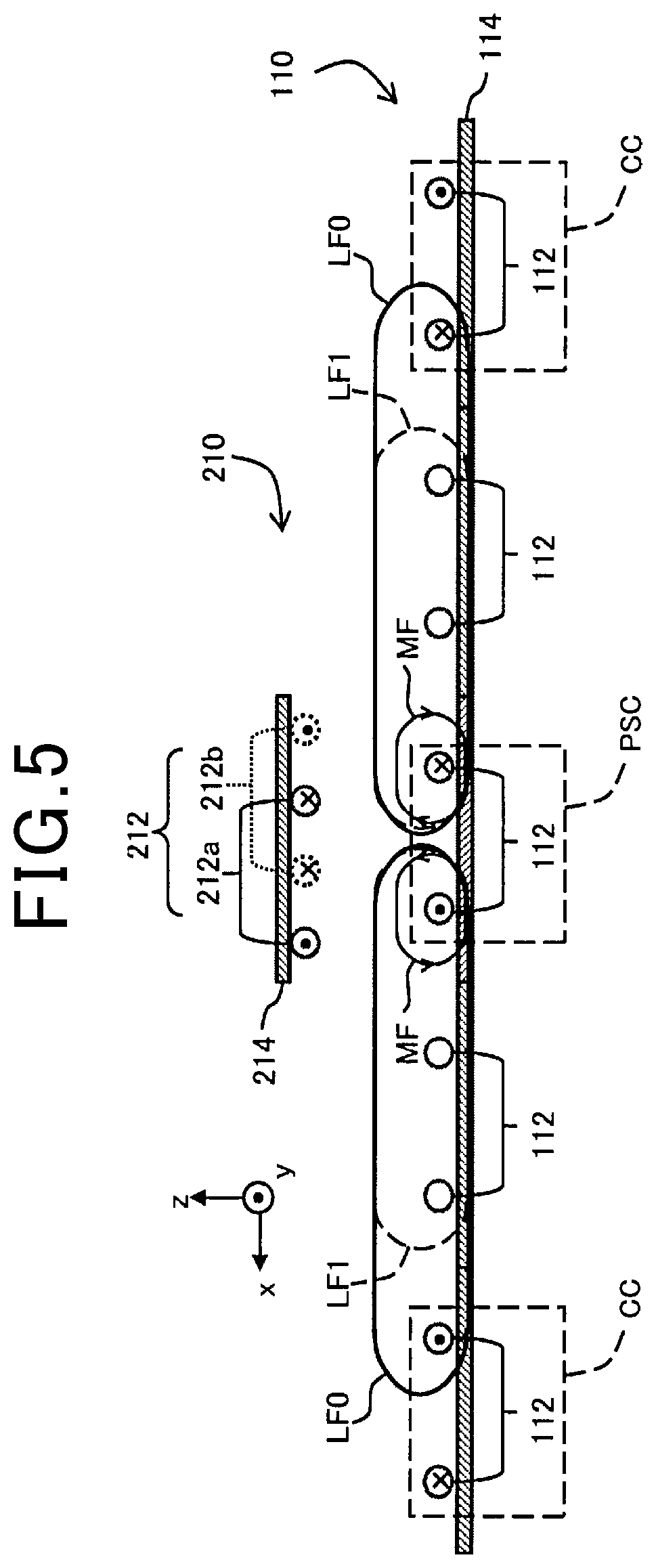 Patent US12620838 Figure 5 – Contactless power feeding apparatus and contactless power feeding system