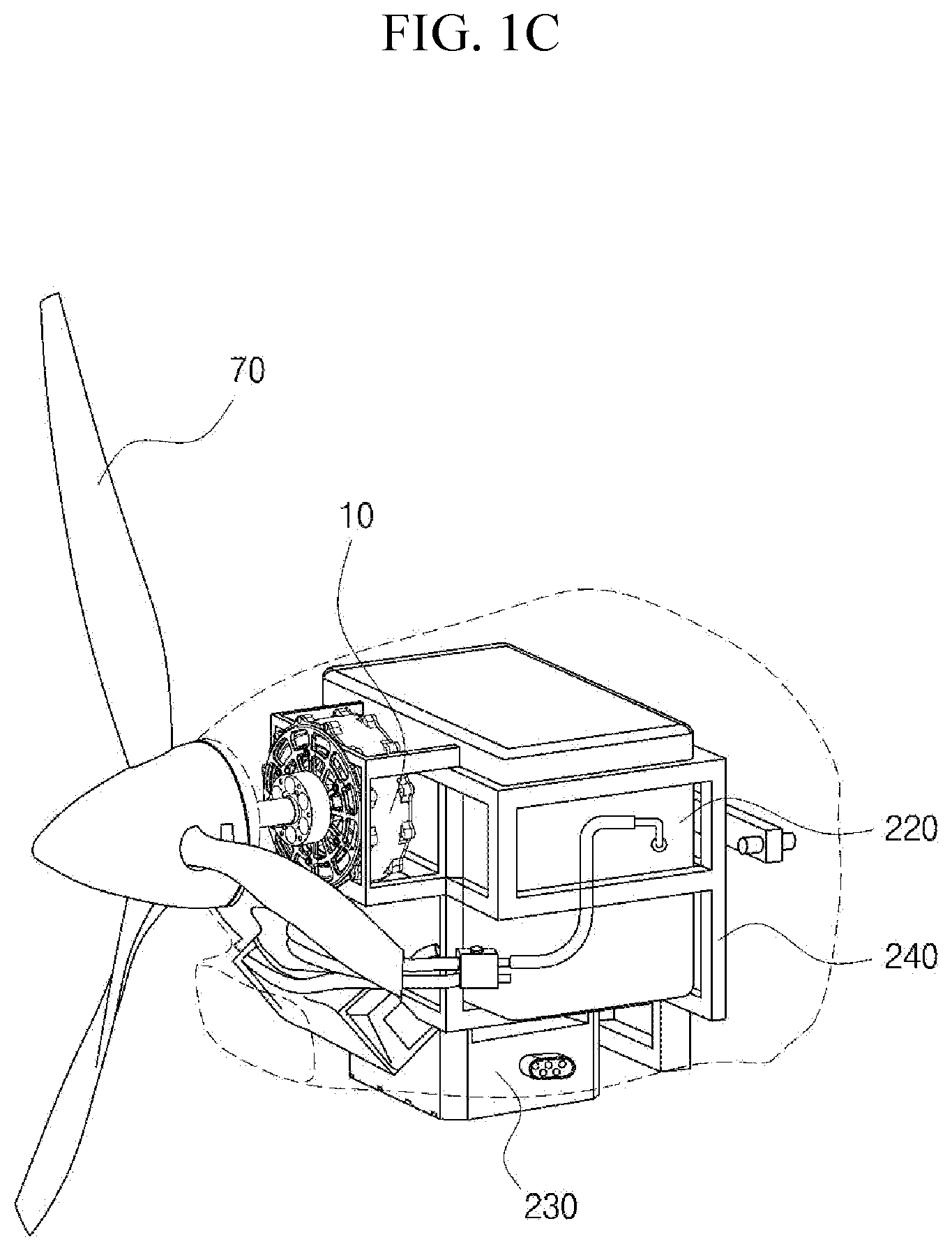 Patent US12620841 Figure 2 – Stator having bus bar structure, propeller driving motor using same, and method for manufacturing stator
