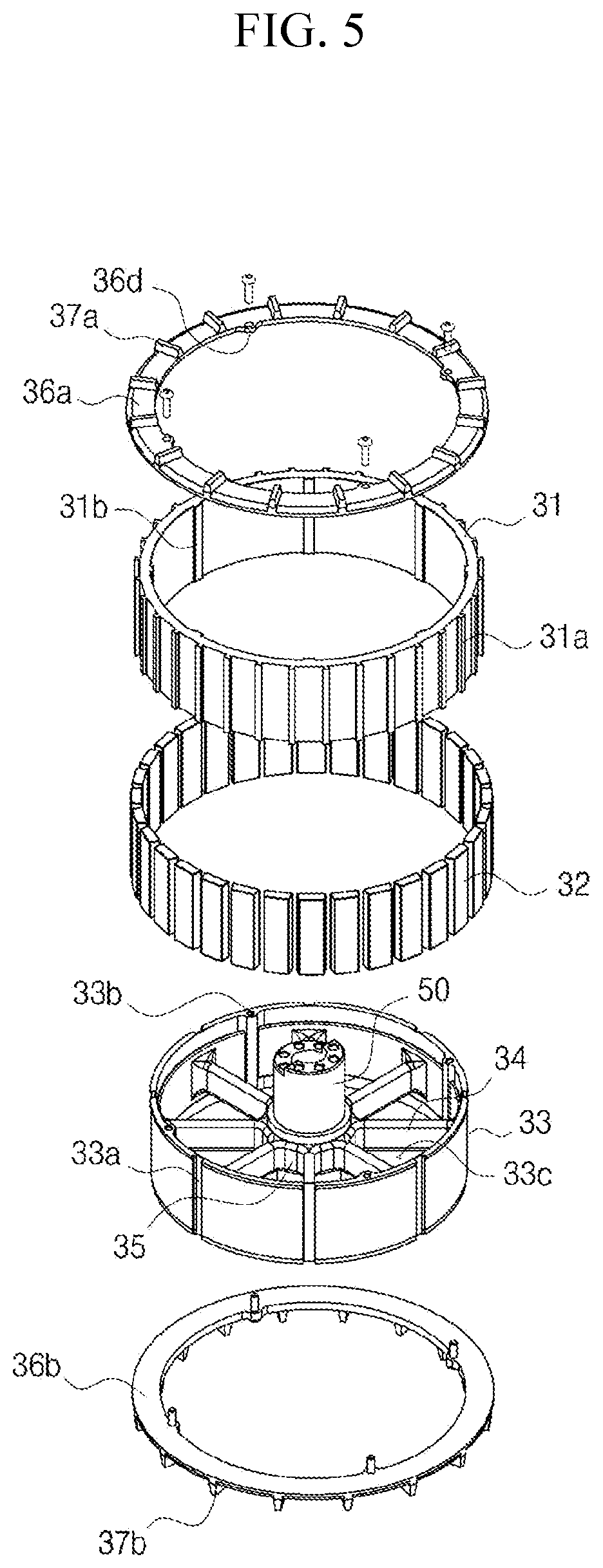 Patent US12620841 Figure 9 – Stator having bus bar structure, propeller driving motor using same, and method for manufacturing stator