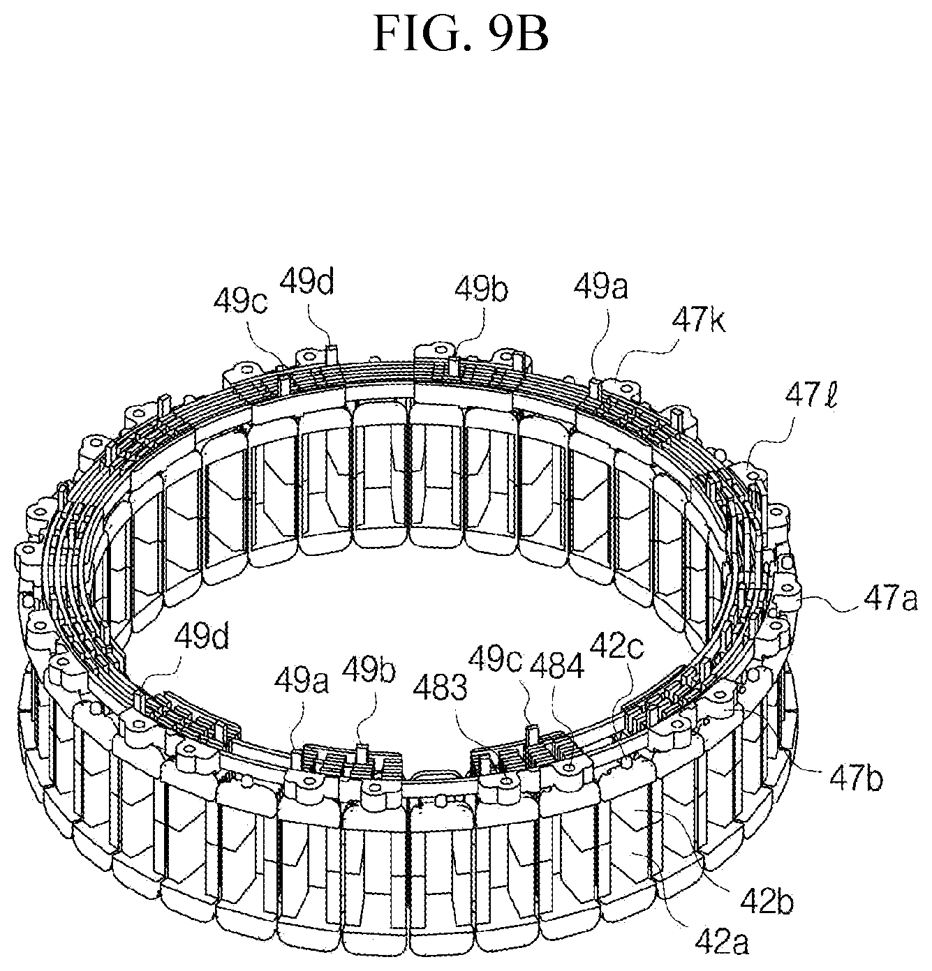 Patent US12620841 Figure 15 – Stator having bus bar structure, propeller driving motor using same, and method for manufacturing stator