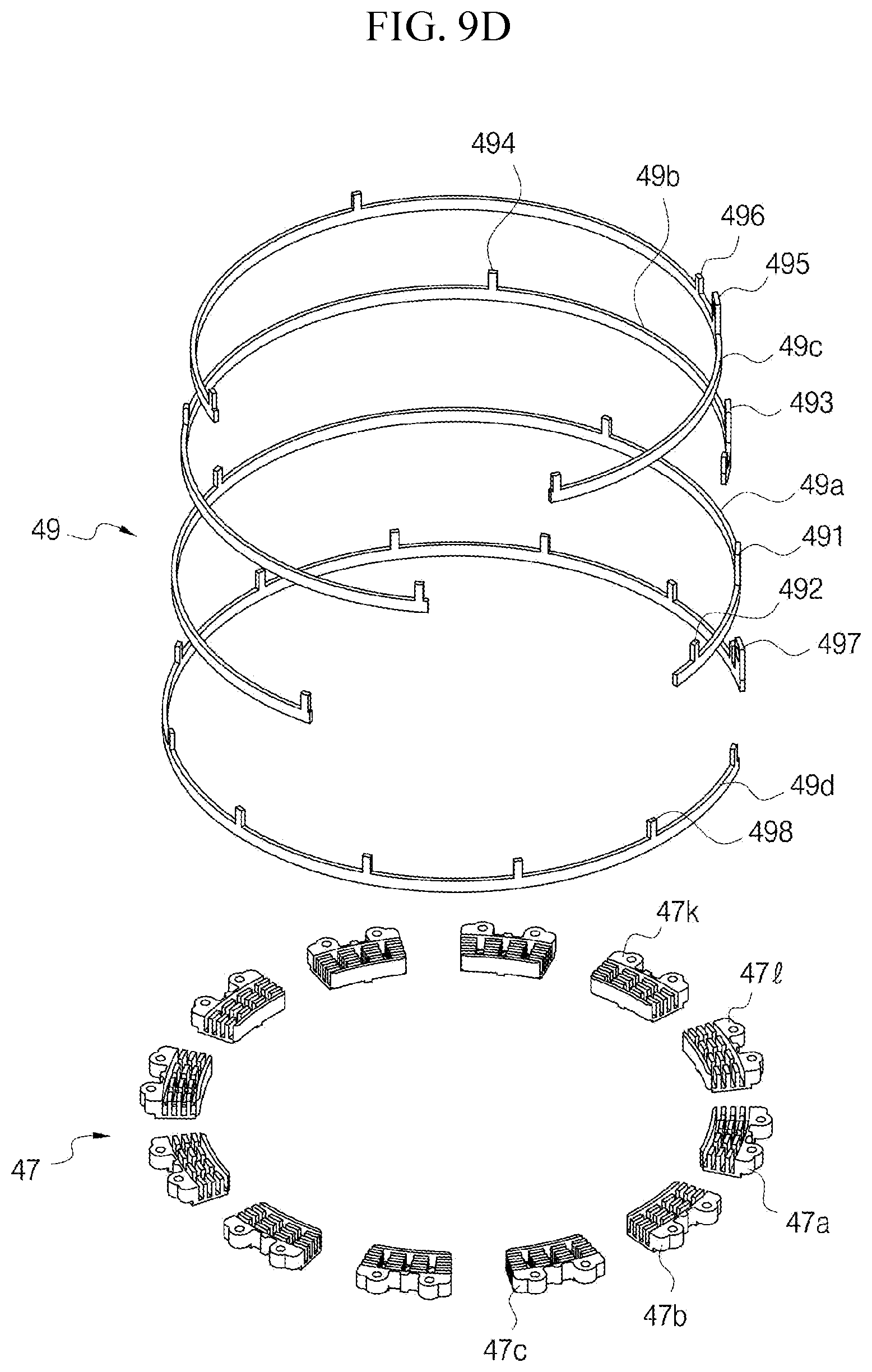 Patent US12620841 Figure 17 – Stator having bus bar structure, propeller driving motor using same, and method for manufacturing stator