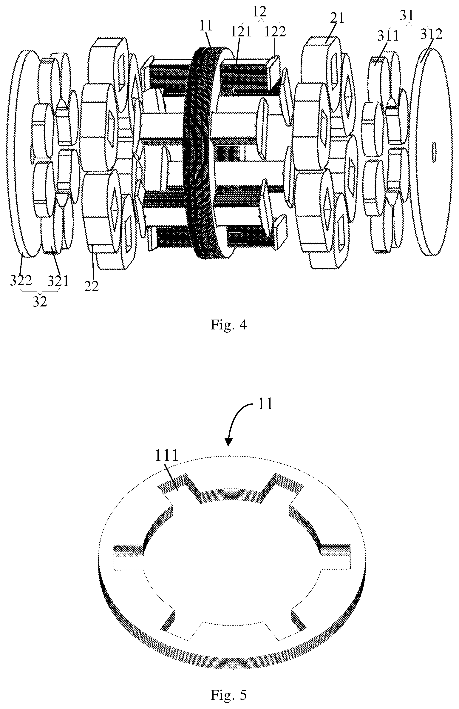 Patent US12620842 Figure 2 – Stator assembly and motor