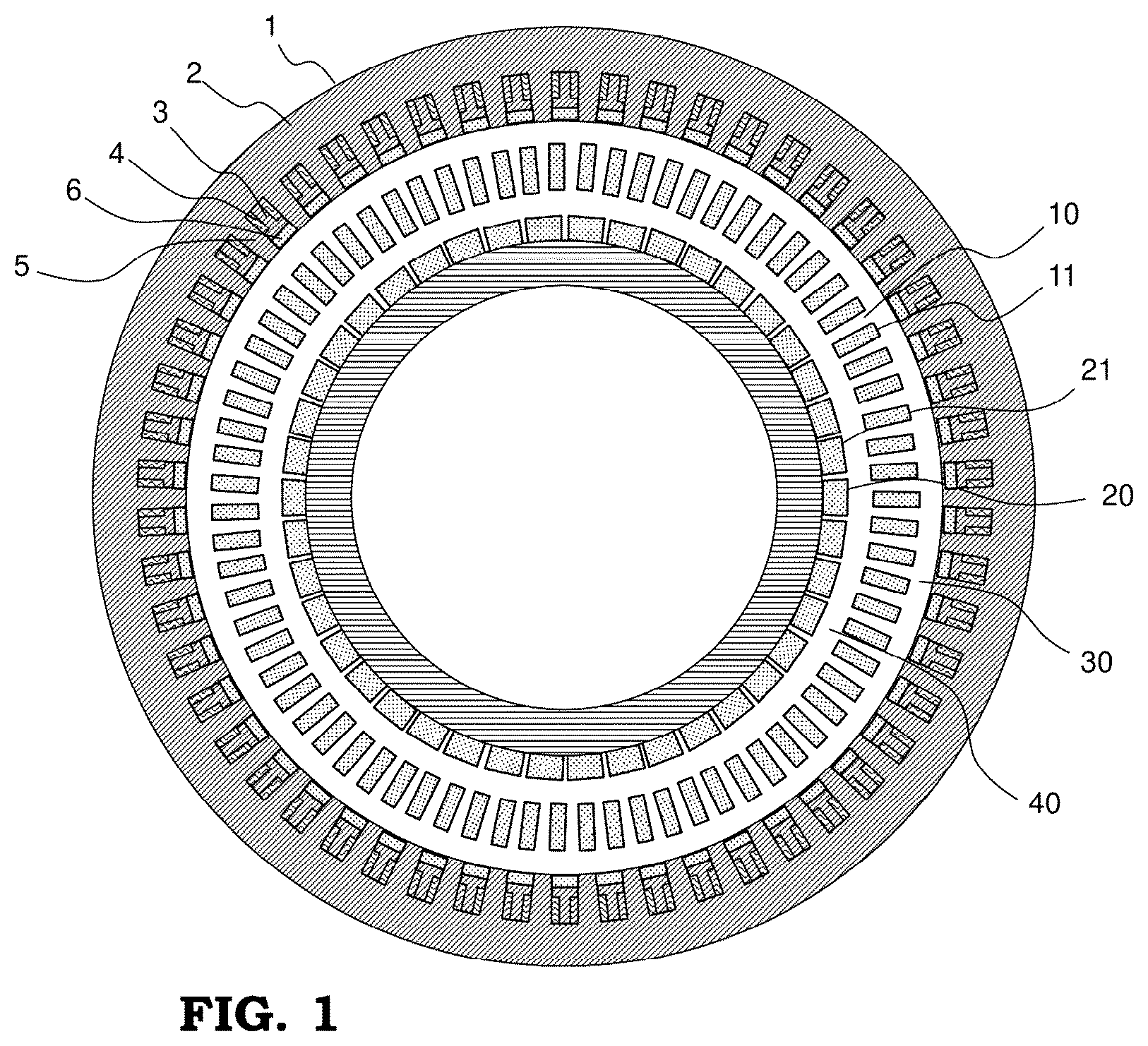 Patent US12620846 Figure 1 – Permanent magnet-type rotary electric machine