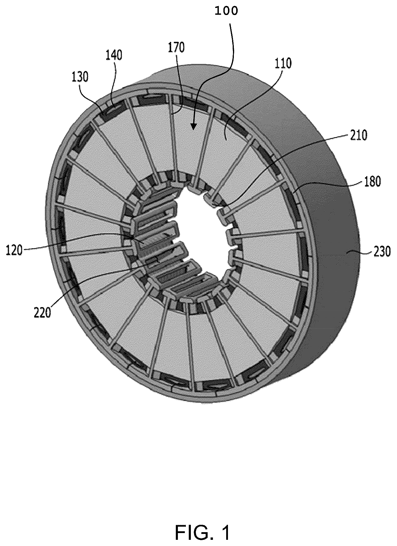 Patent US12620847 Figure 1 – Stator for AFPM motor and method of manufacturing the same