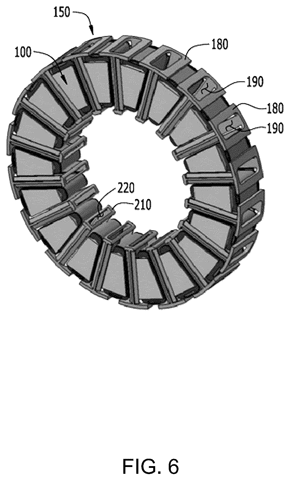 Patent US12620847 Figure 6 – Stator for AFPM motor and method of manufacturing the same