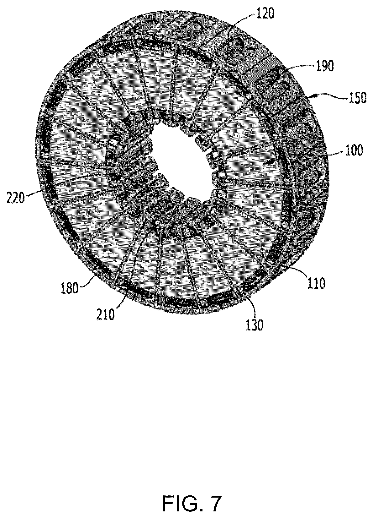 Patent US12620847 Figure 7 – Stator for AFPM motor and method of manufacturing the same