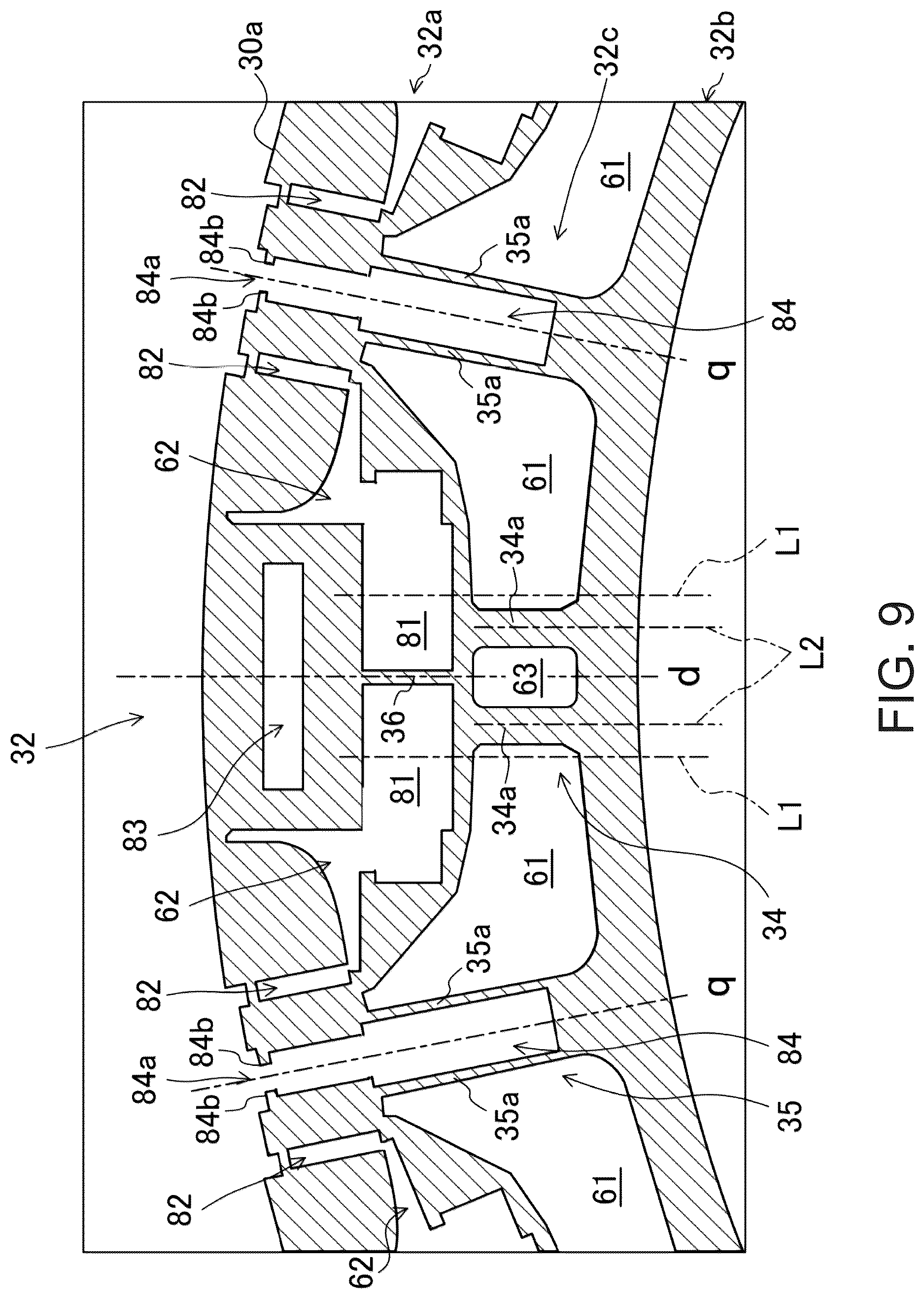 Patent US12620851 Figure 8 – Rotor structure