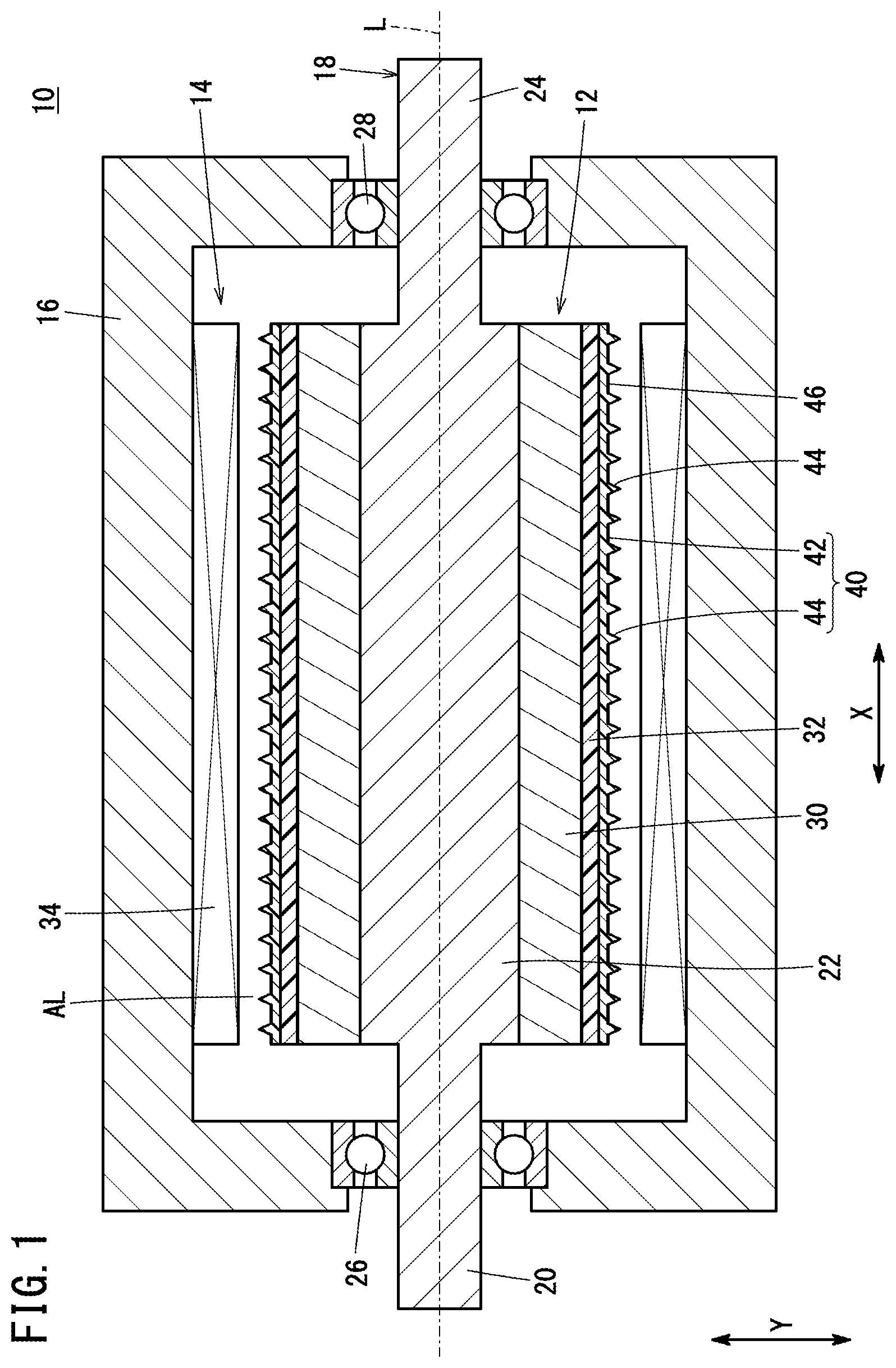 Patent US12620853 Figure 1 – Rotating electric machine and method for manufacturing rotor