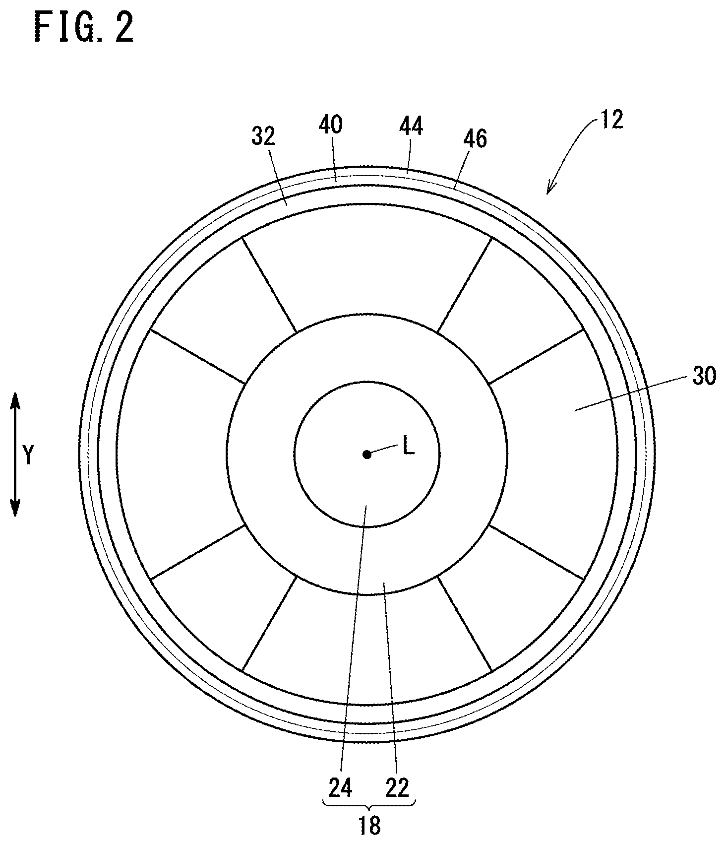 Patent US12620853 Figure 2 – Rotating electric machine and method for manufacturing rotor