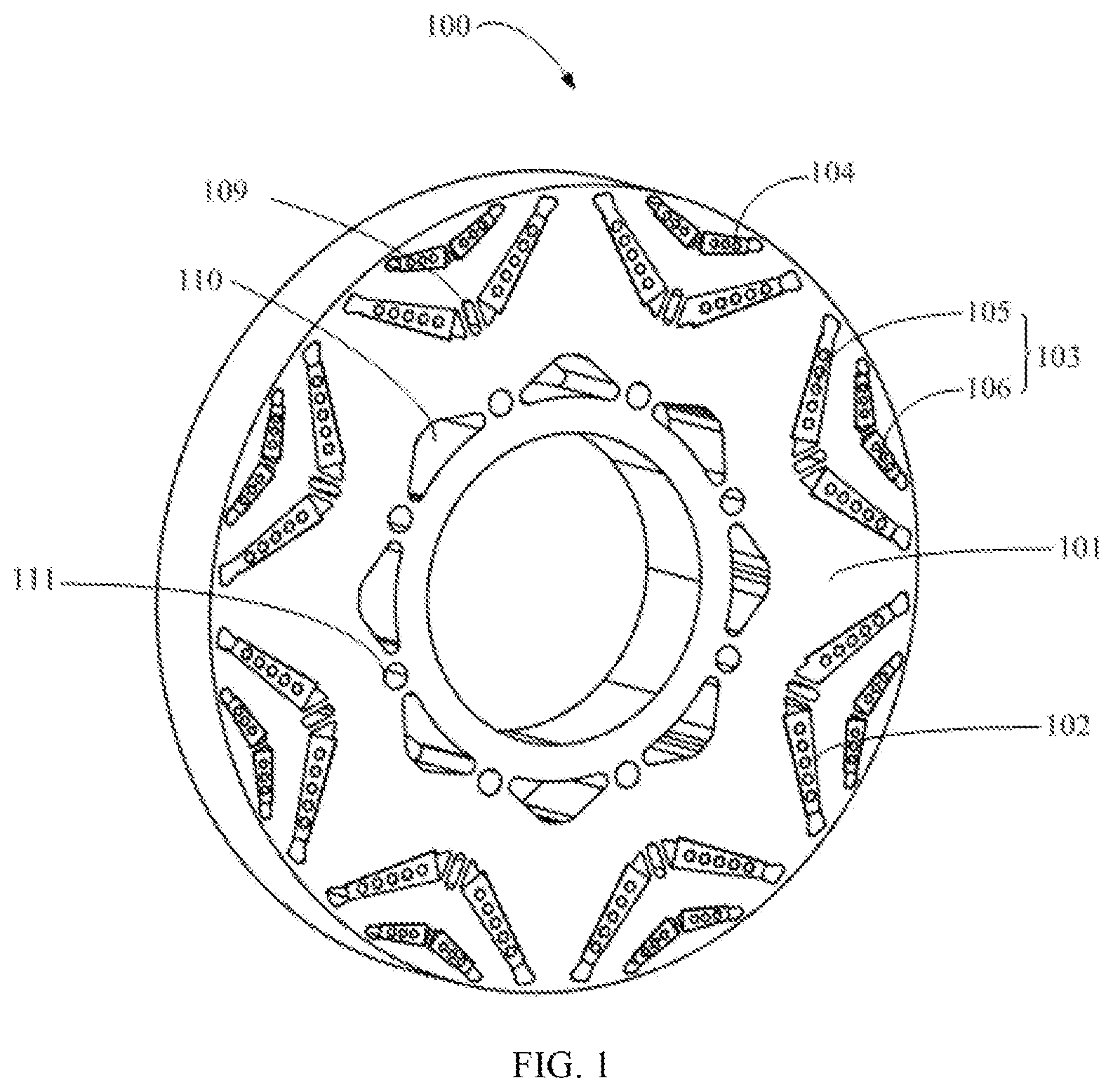 Patent US12620856 Figure 1 – Rotor unit, rotor, and motor structure