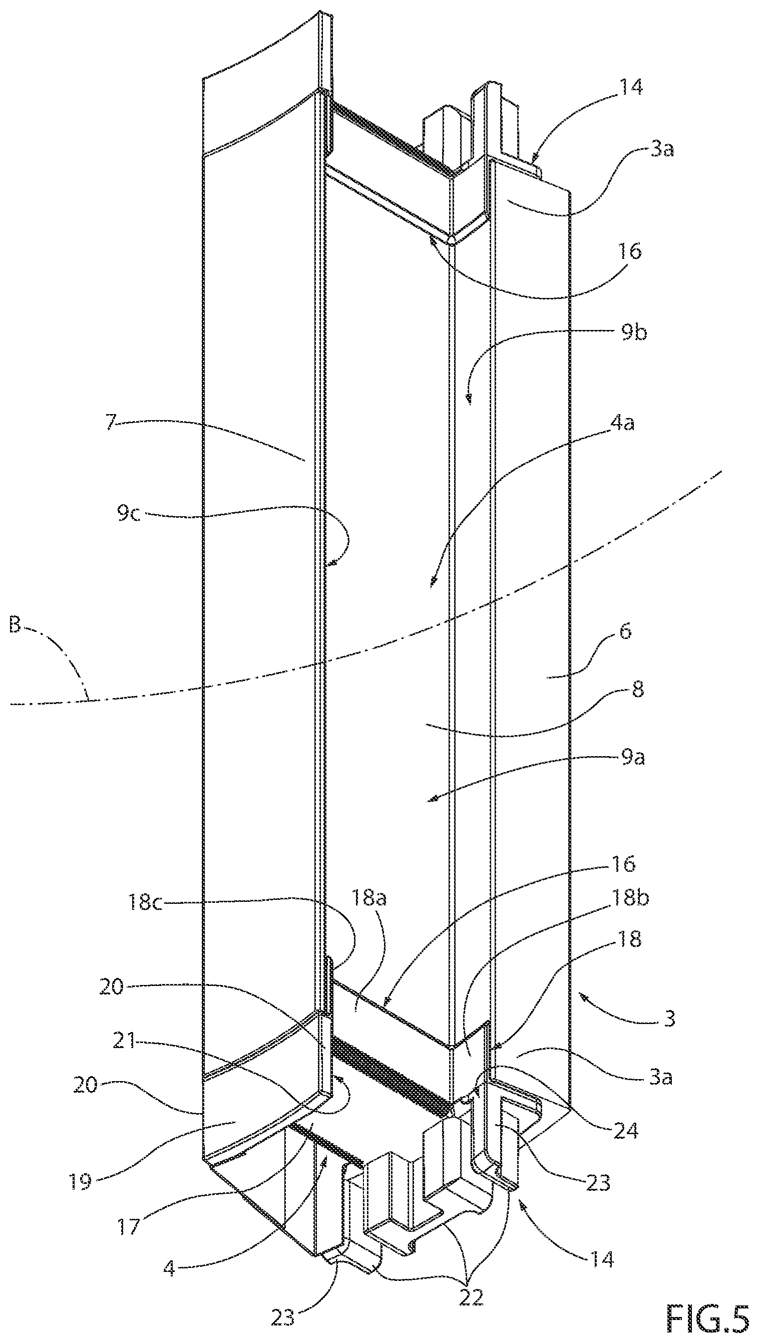 Patent US12620858 Figure 3 – Electric machine stator with foldable insulating elements, and method for manufacturing such a stator