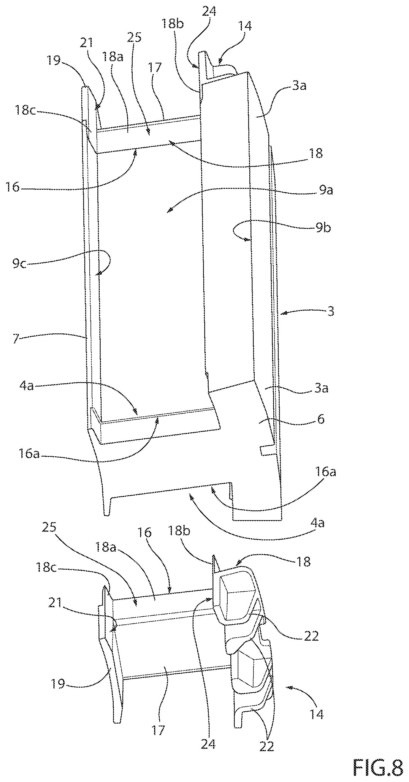 Patent US12620858 Figure 5 – Electric machine stator with foldable insulating elements, and method for manufacturing such a stator