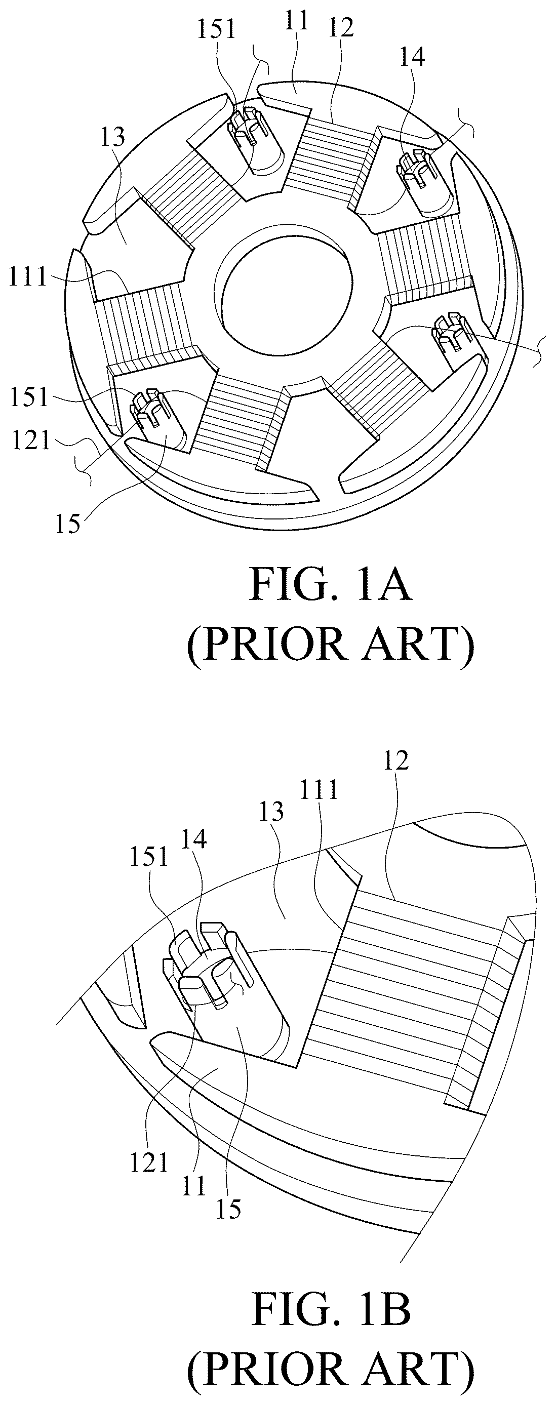 Patent US12620859 Figure 1 – Motor stator structure