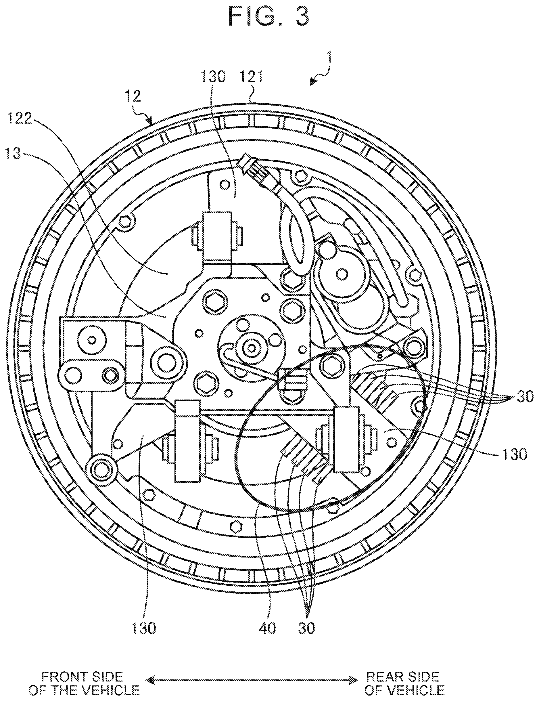 Patent US12620862 Figure 3 – Cooling structure of in-wheel motor