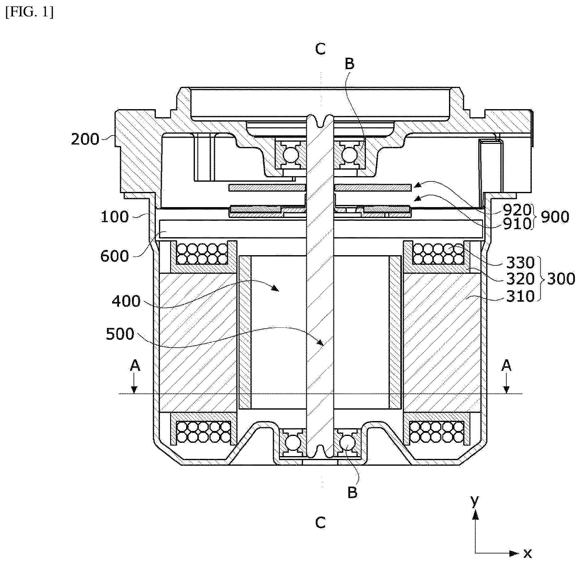 Patent US12620863 Figure 1 – Busbar and motor comprising same