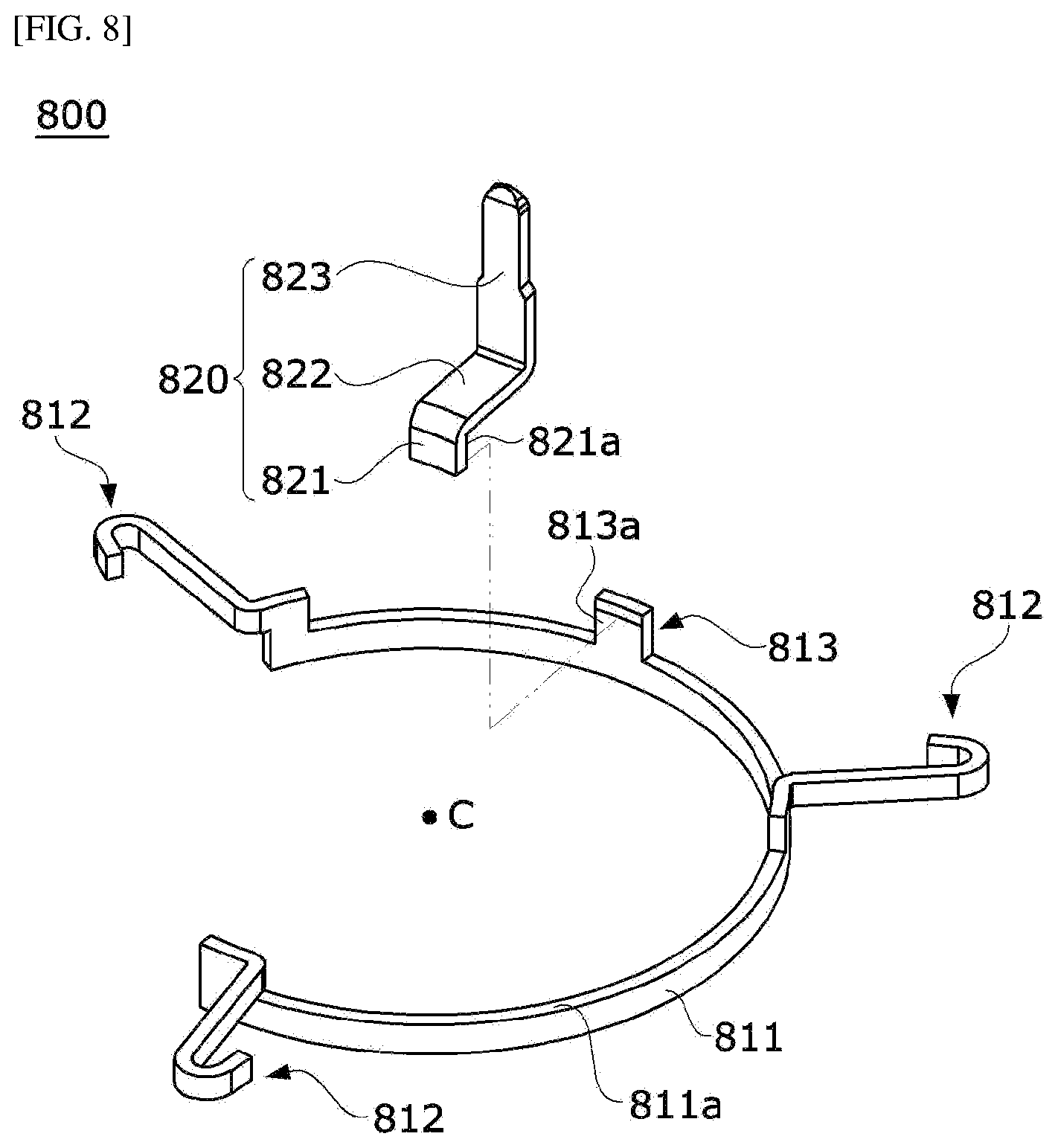 Patent US12620863 Figure 6 – Busbar and motor comprising same