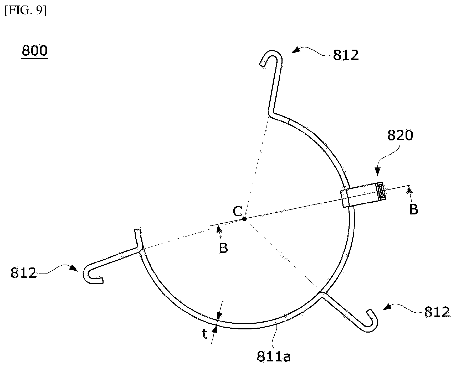 Patent US12620863 Figure 7 – Busbar and motor comprising same