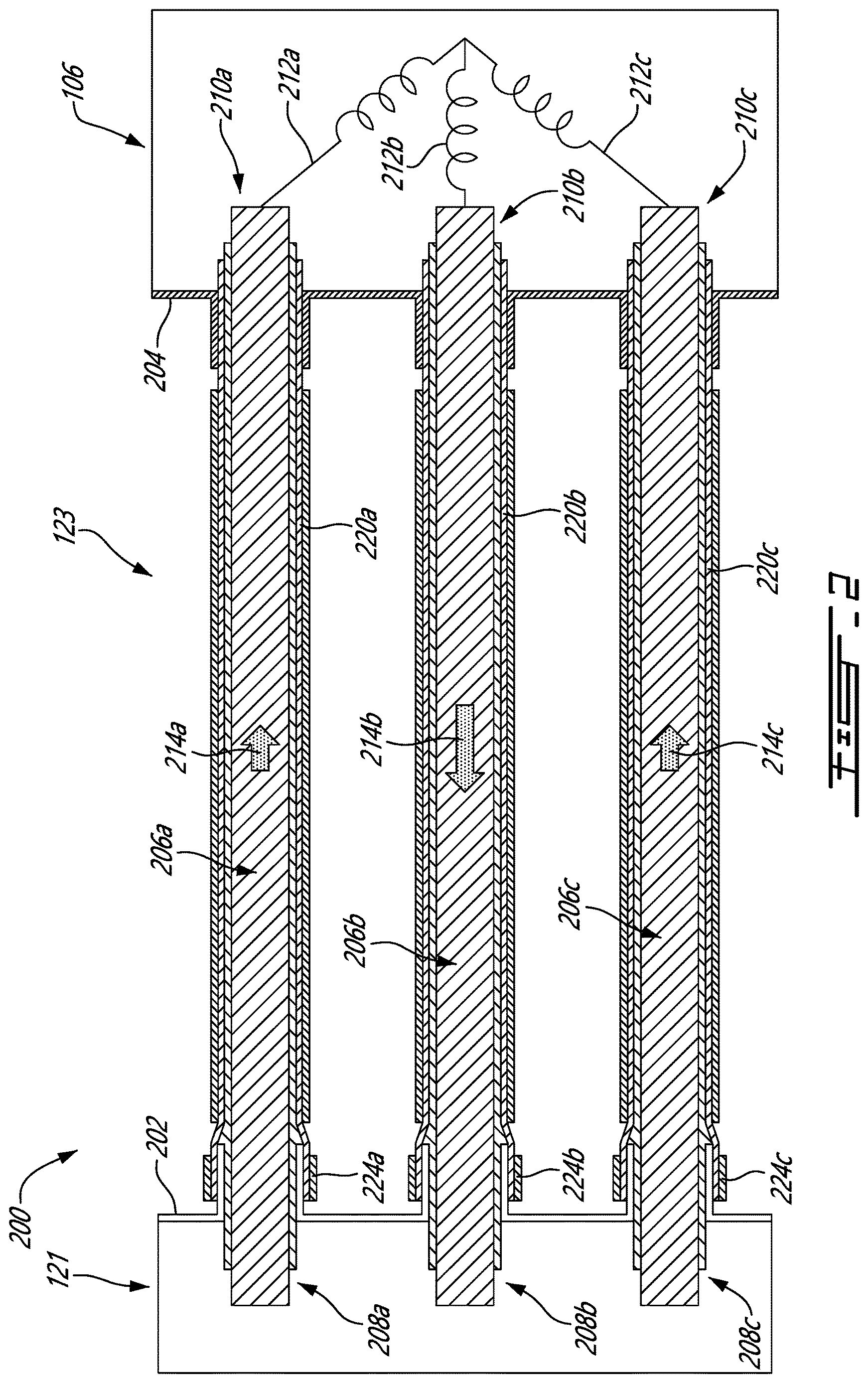 Patent US12620866 Figure 2 – Wiring harness conductive shield termination arrangement