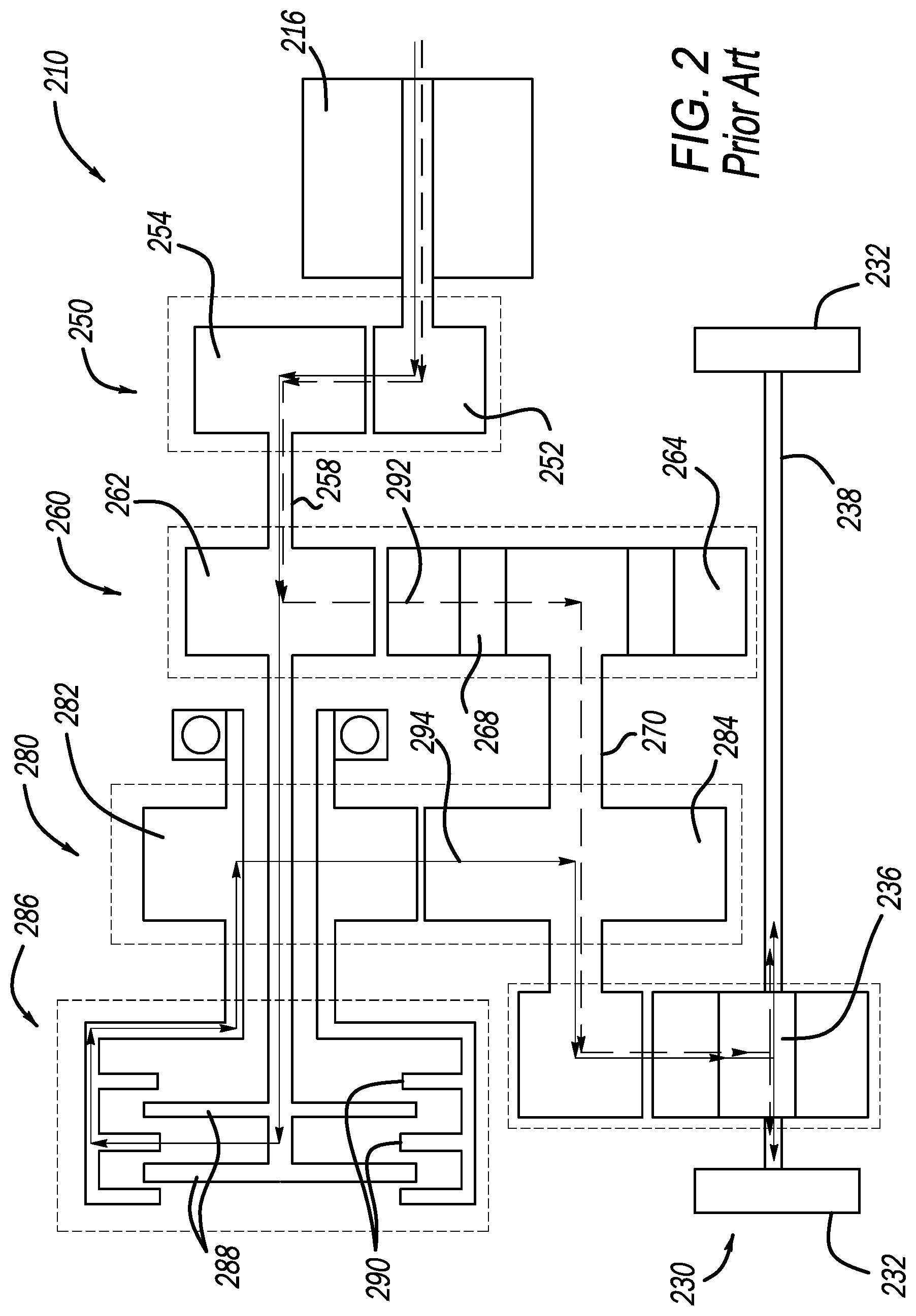 Patent US12620867 Figure 2 – Multispeed electric drive module actuation mechanism