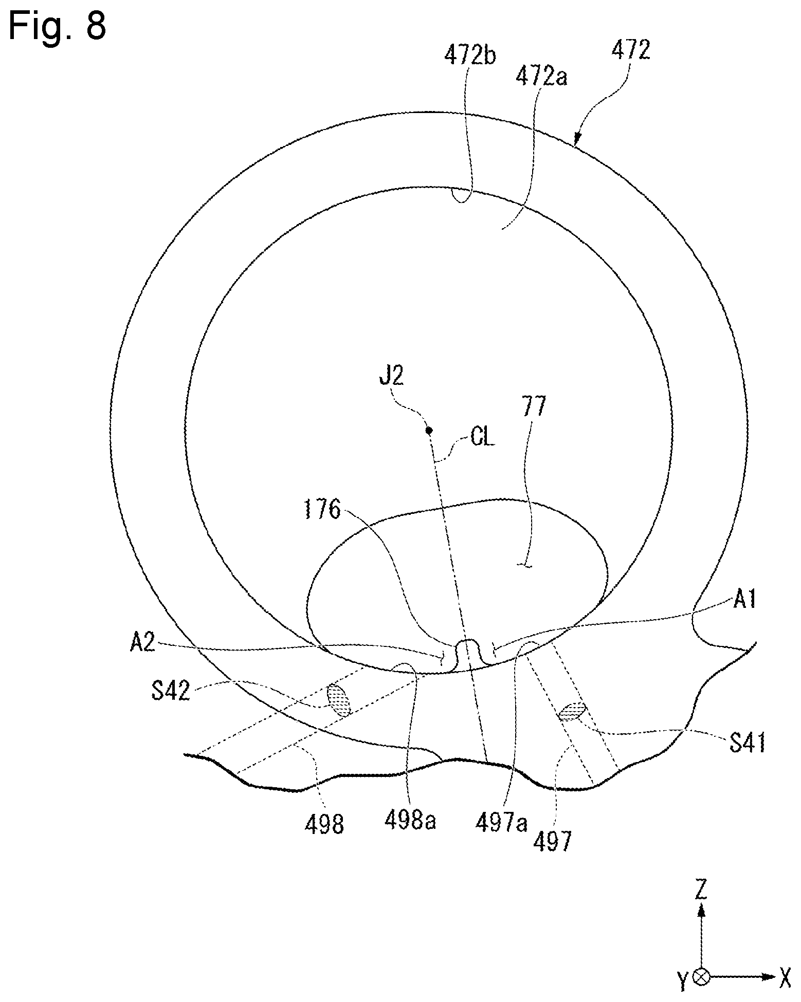 Patent US12620873 Figure 8 – Drive device