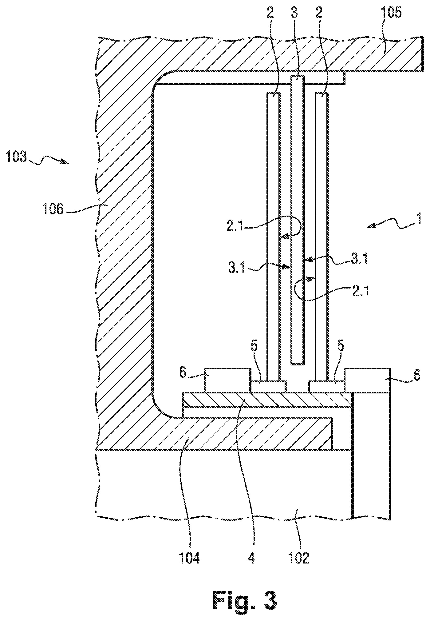 Patent US12620882 Figure 3 – Eddy current magnetic braking device, braked vehicle wheel and aircraft landing gear equipped with such a wheel