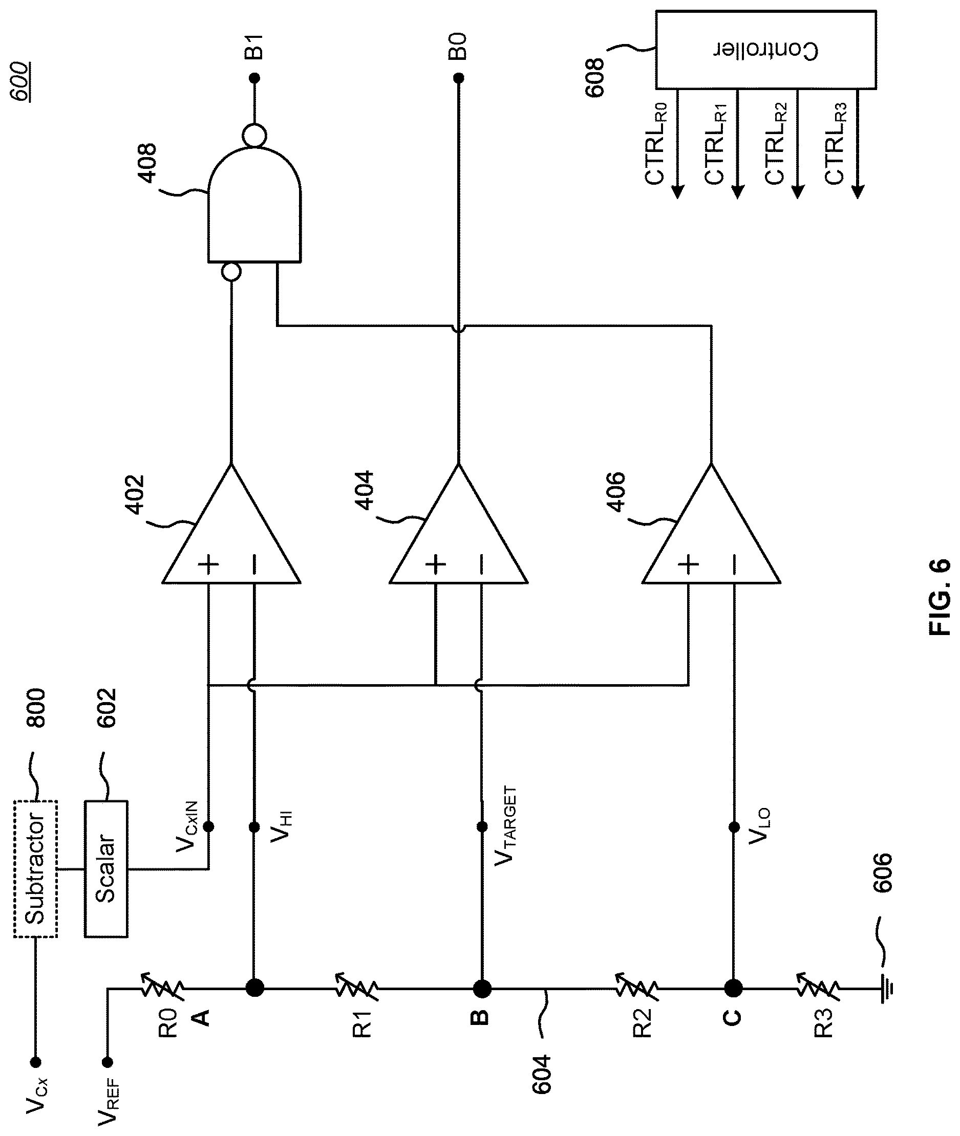 Patent US12620883 Figure 6 – Fast flash analog-to-digital converter