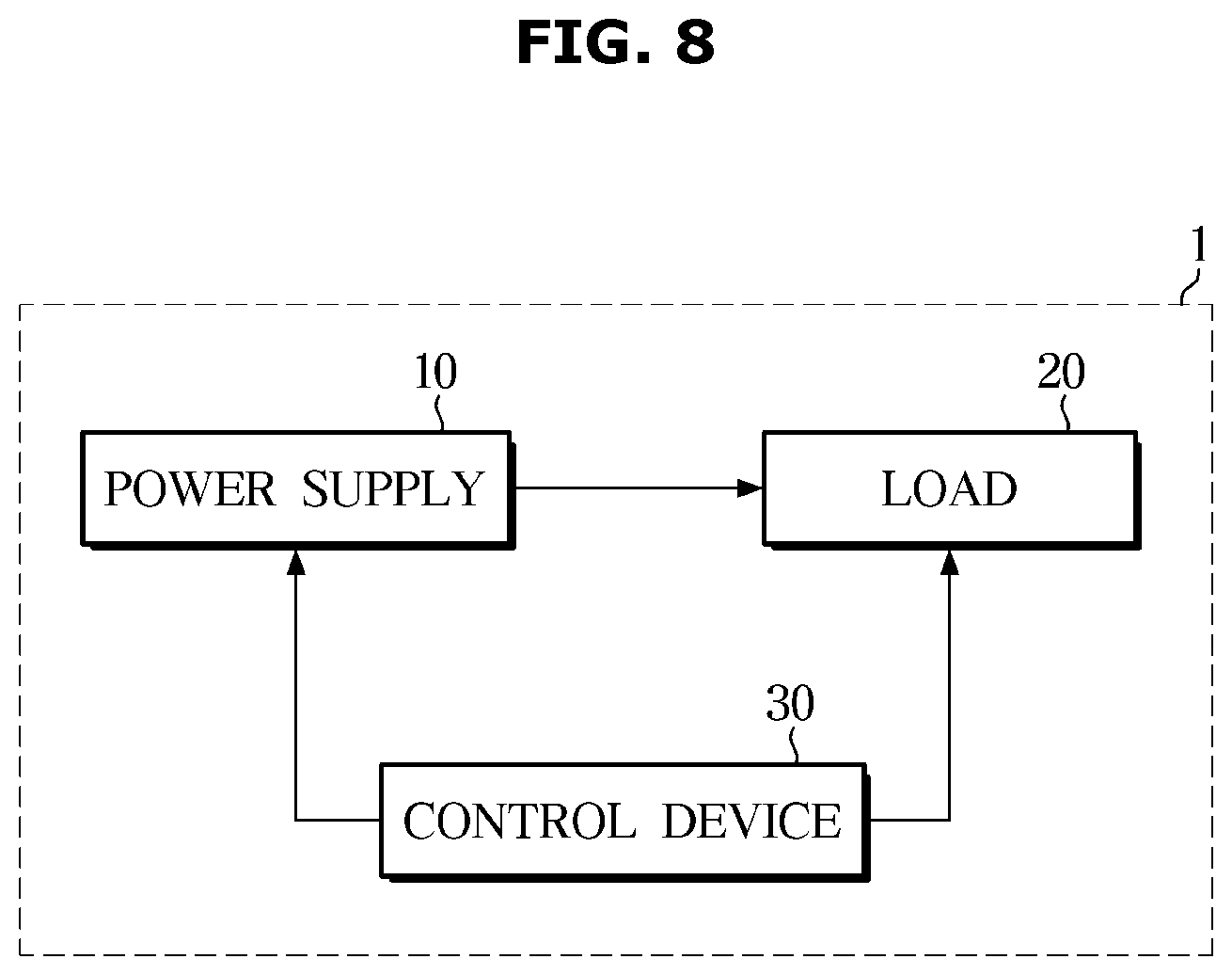 Patent US12620892 Figure 8 – Power supply, electronic device, and method for controlling same