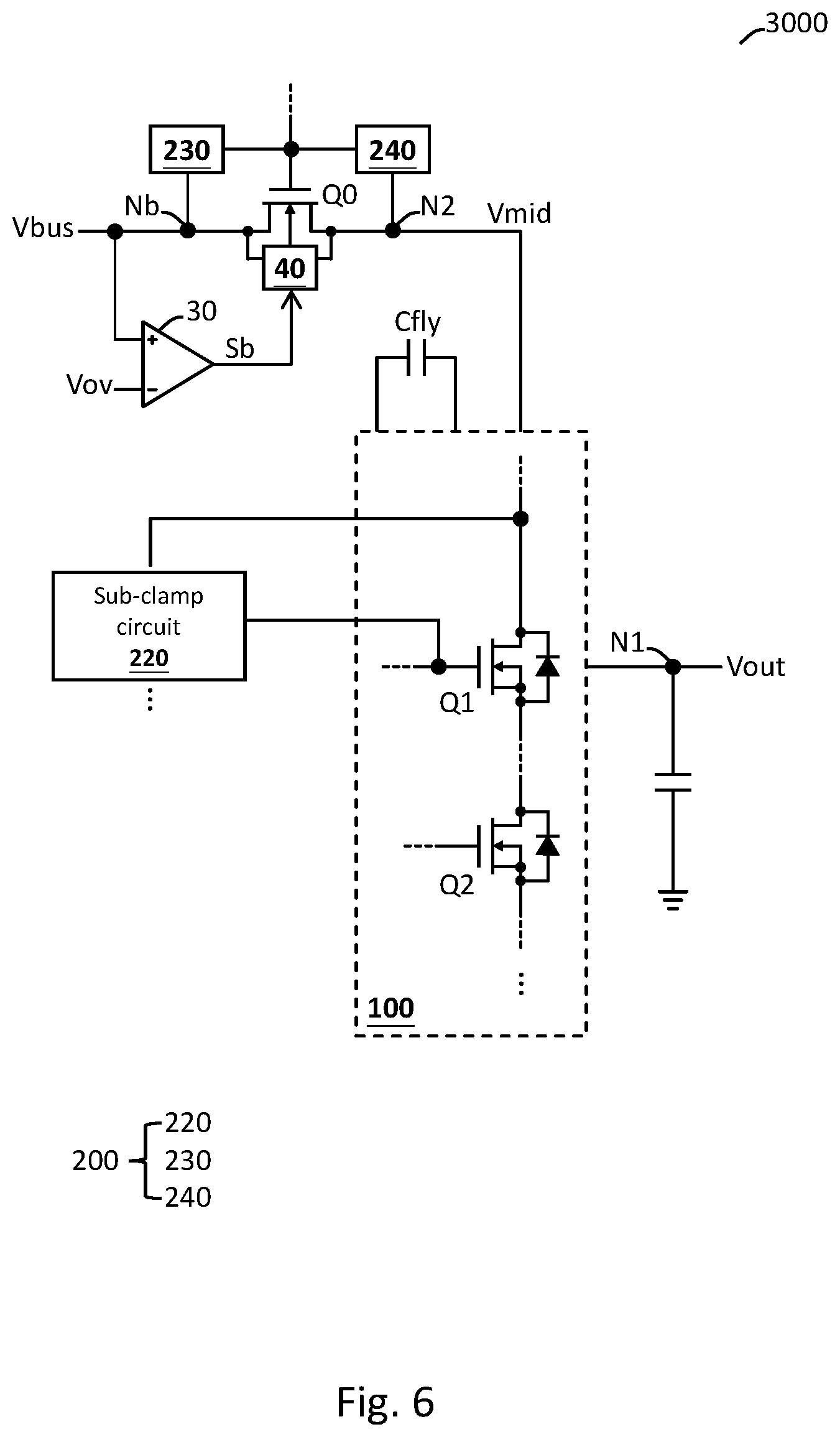 Patent US12620896 Figure 6 – High efficiency power conversion circuit having high voltage tolerance