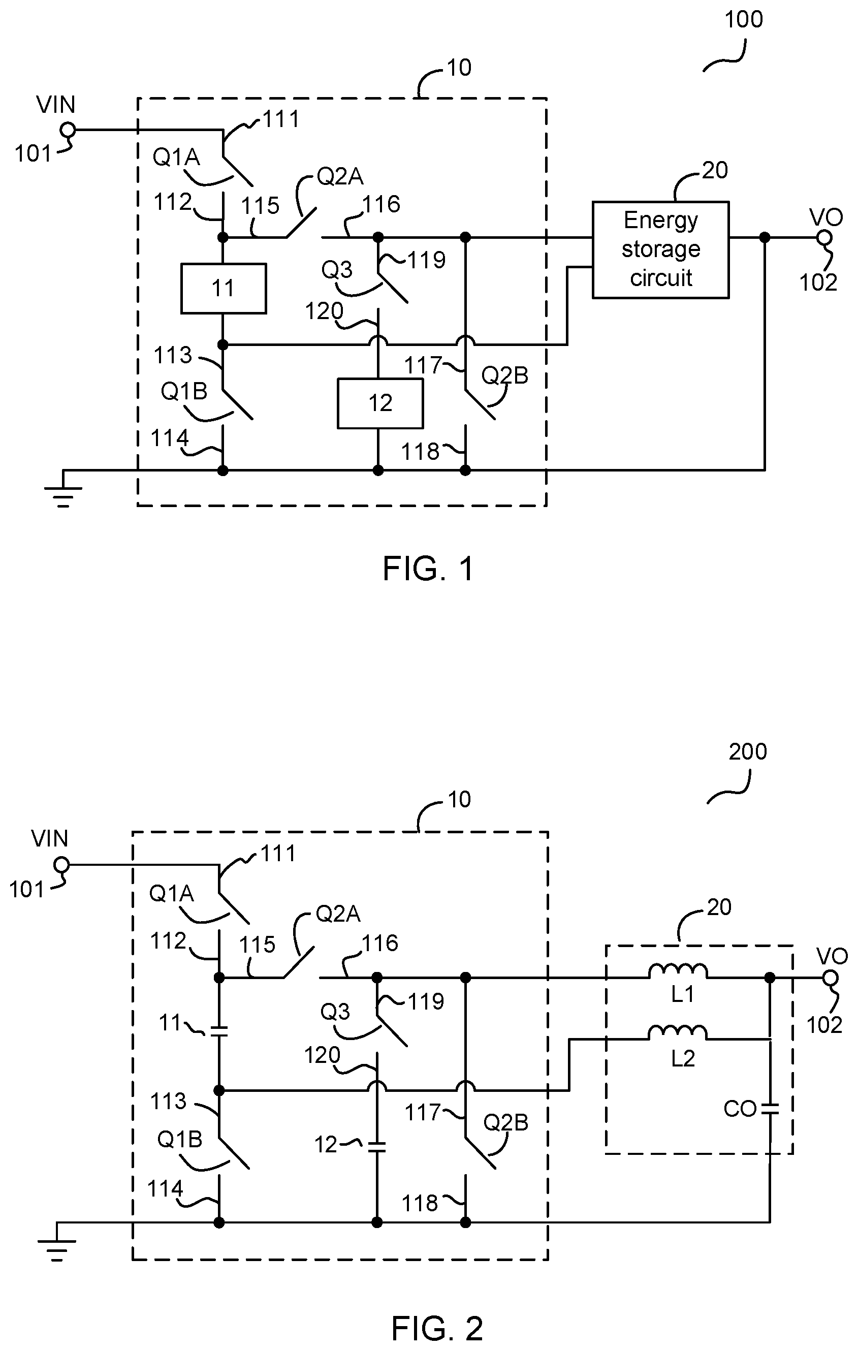 Patent US12620897 — Two-phase paralleled switching converter, and switching circuit and control method thereof — Figure 1