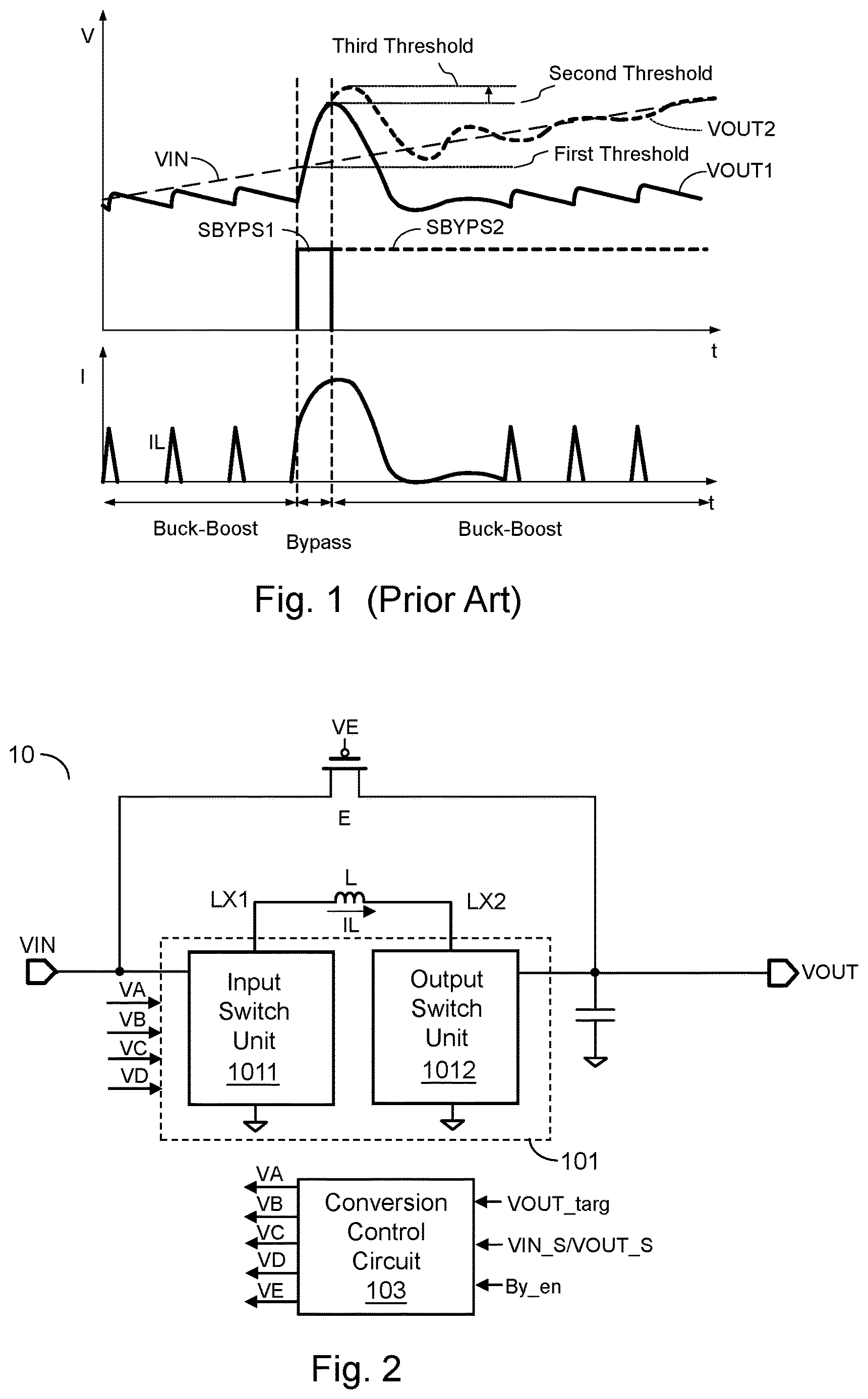 Patent US12620899 Figure 1 – Buck-boost switching regulator and control method thereof