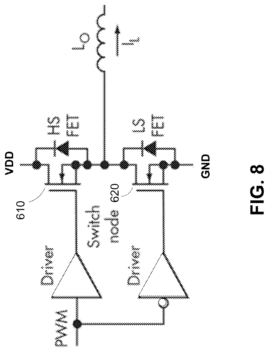 Patent US12620901 Figure 8 – Deeply integrated voltage regulator architectures