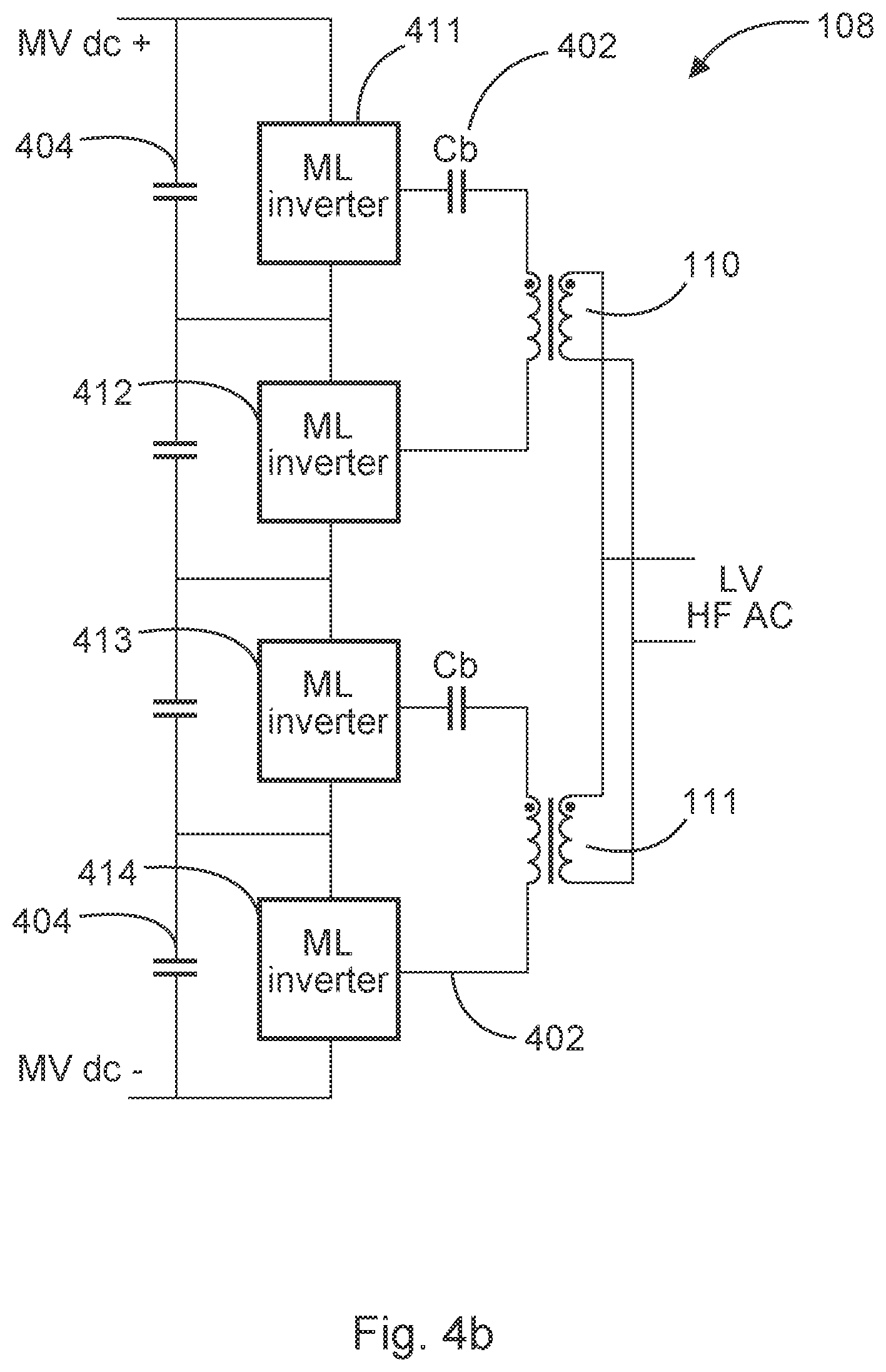 Patent US12620902 Figure 8 – Bi-directional medium voltage to low voltage converter topology