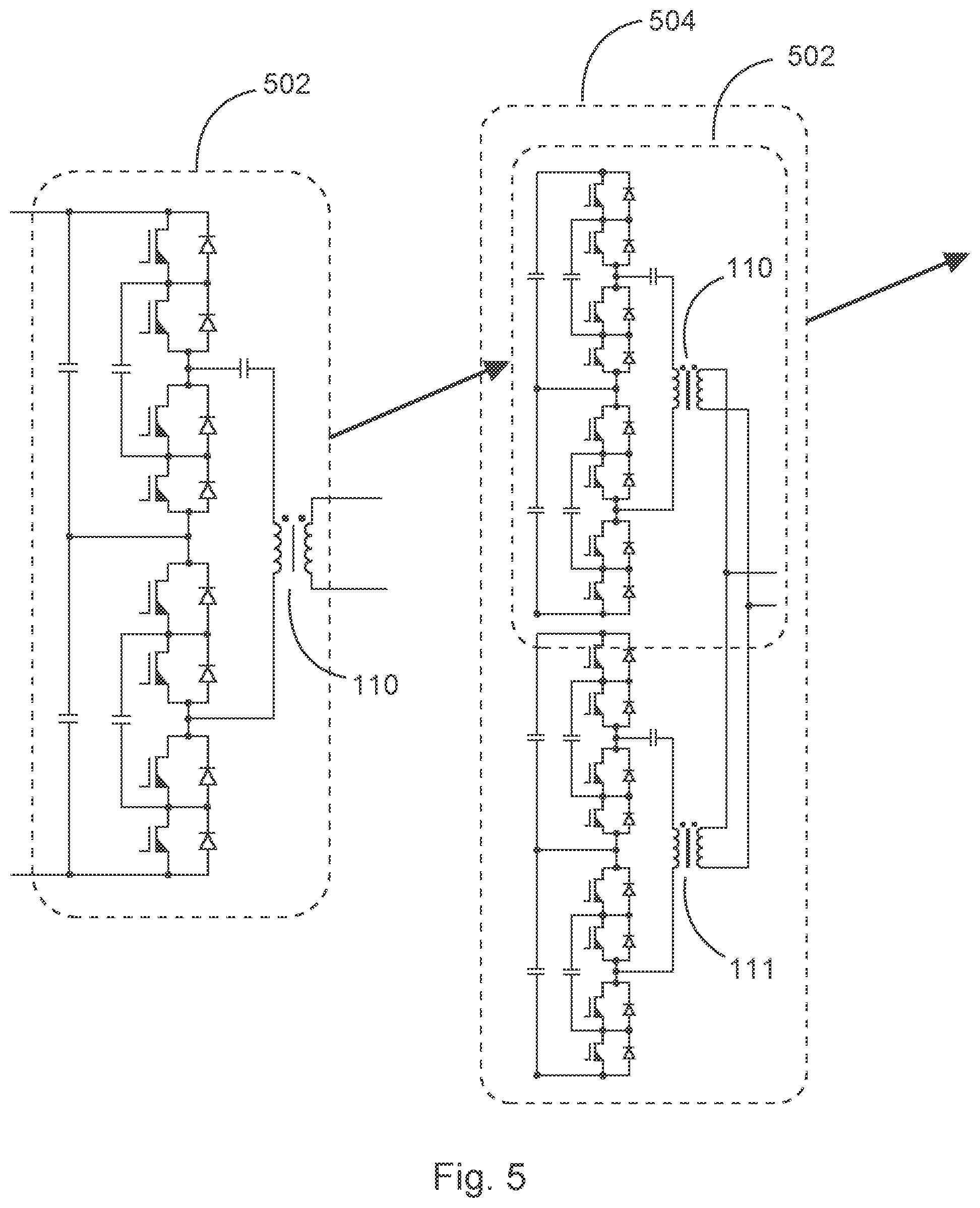 Patent US12620902 Figure 9 – Bi-directional medium voltage to low voltage converter topology