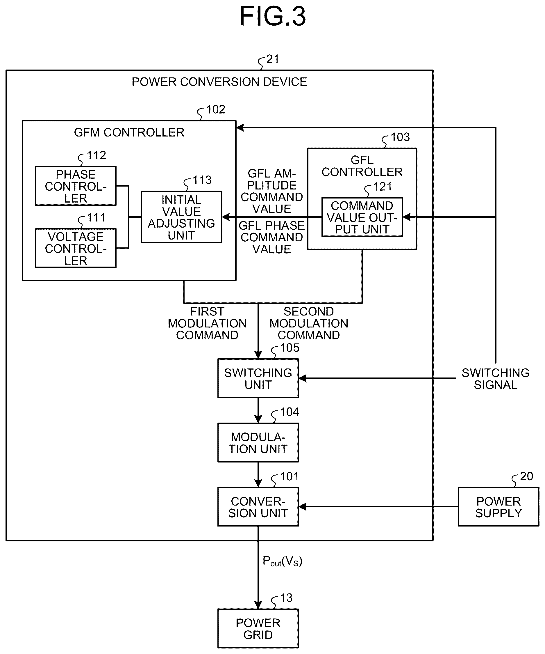 Patent US12620910 Figure 2 – Power conversion device, recording medium, and control method