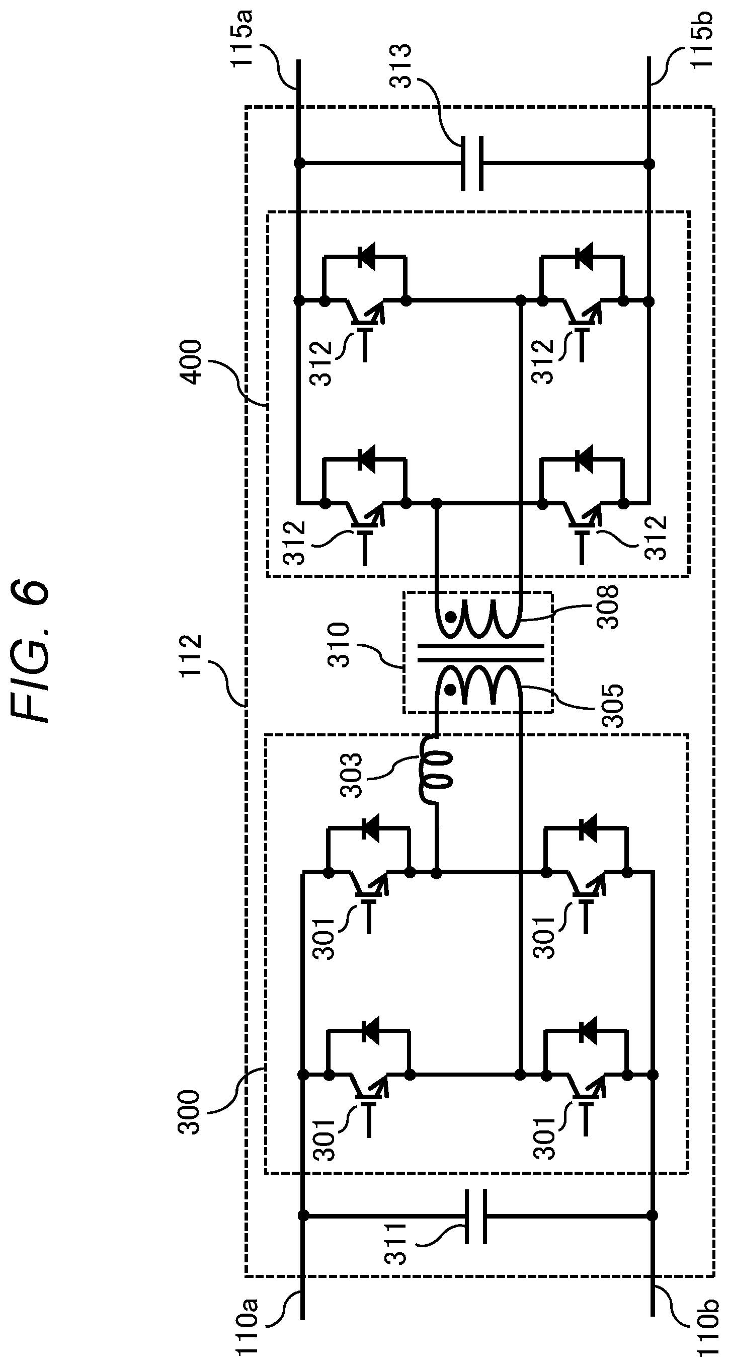 Patent US12620913 Figure 6 – Power conversion device including a plurality of converter units and a bidirectional DC/DC converter connected between two dc outputs of a plurality of dc outputs of the plurality of converter units