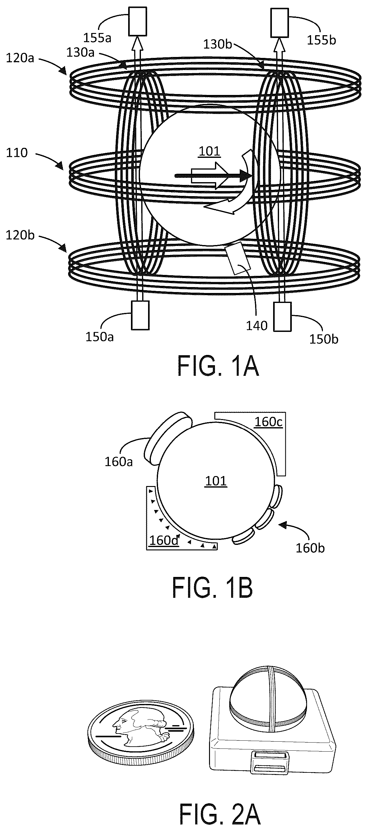 Patent US12620915 Figure 1 – Magnetic levitation of permanent magnet for three-axis attitude control