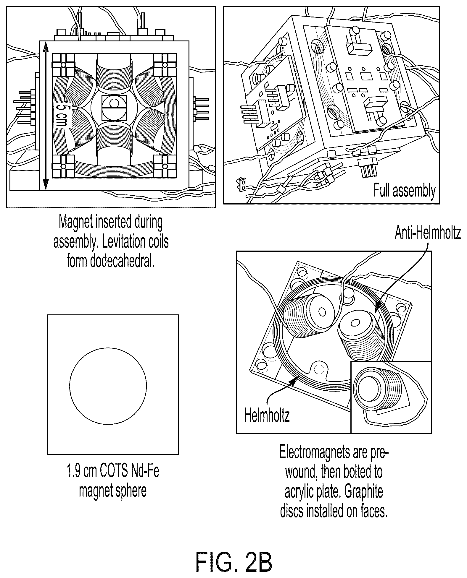 Patent US12620915 Figure 2 – Magnetic levitation of permanent magnet for three-axis attitude control