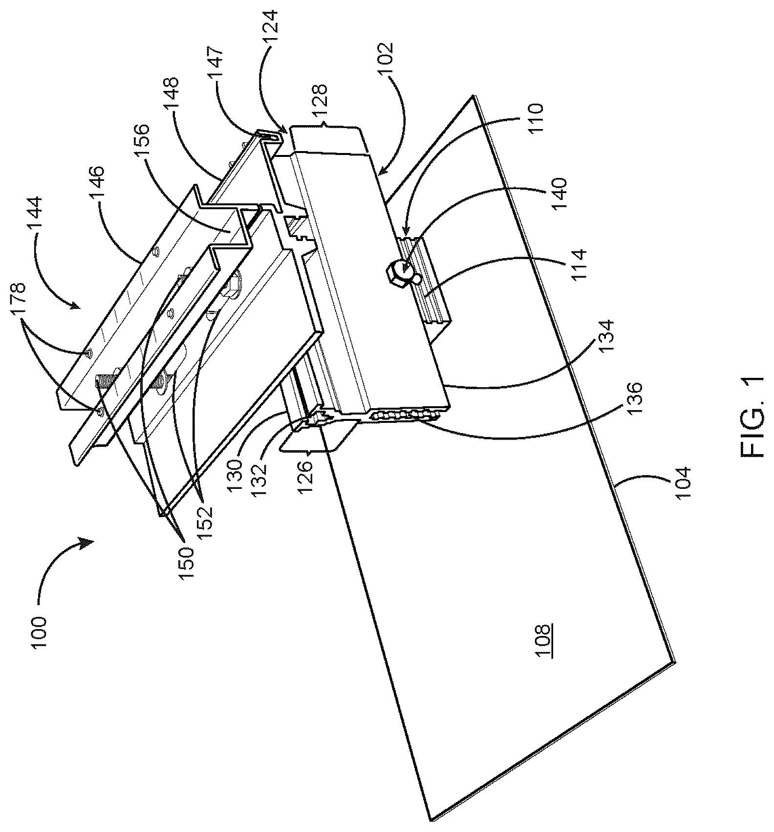 Patent US12620926 — Waterproofing mounting system for attaching solar modules to a roof — Figure 1