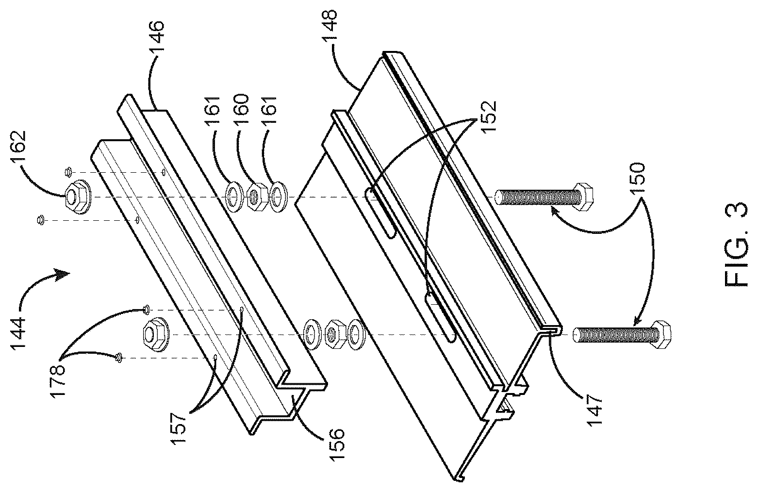Patent US12620926 Figure 3 – Waterproofing mounting system for attaching solar modules to a roof