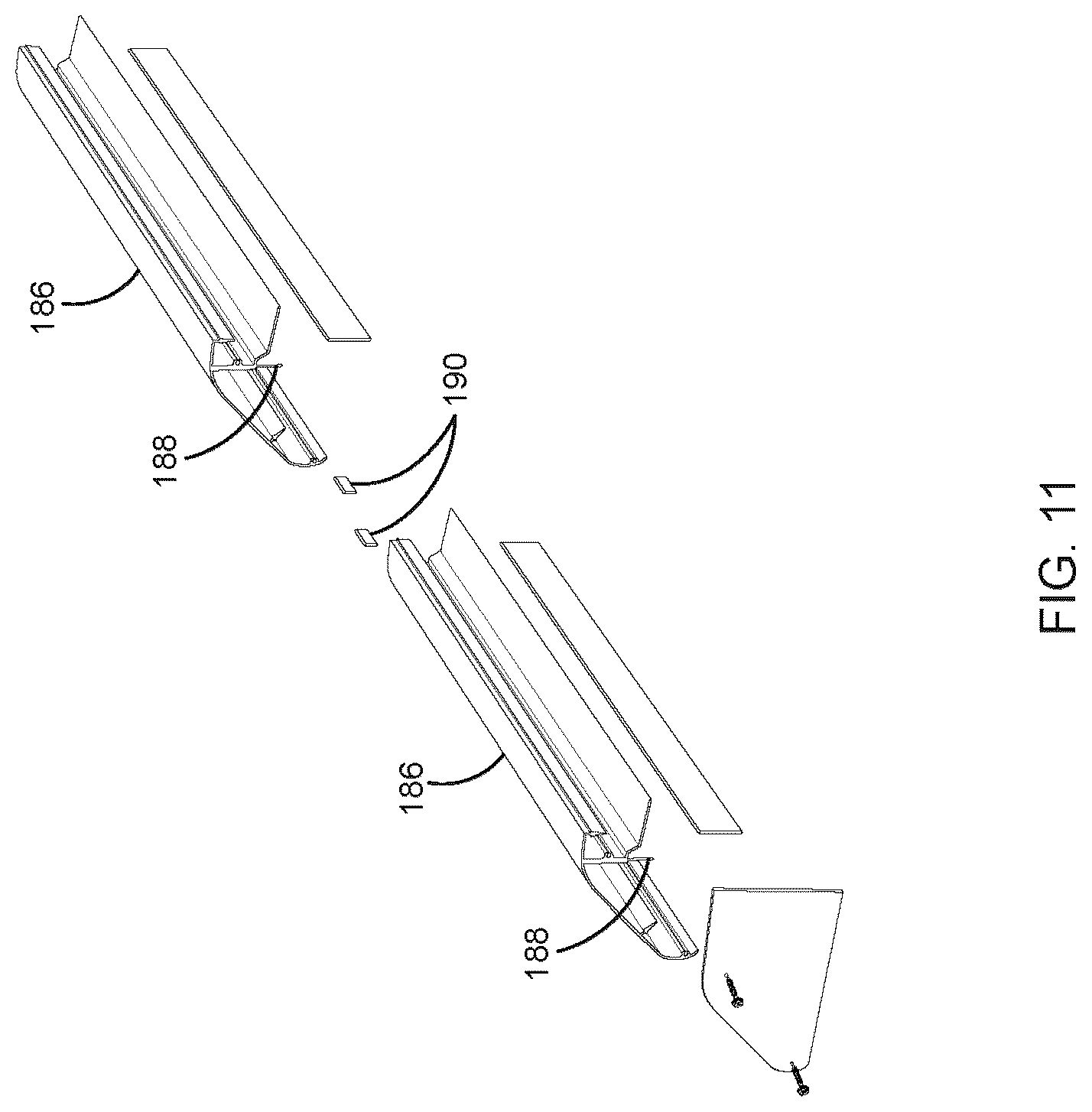 Patent US12620926 Figure 11 – Waterproofing mounting system for attaching solar modules to a roof